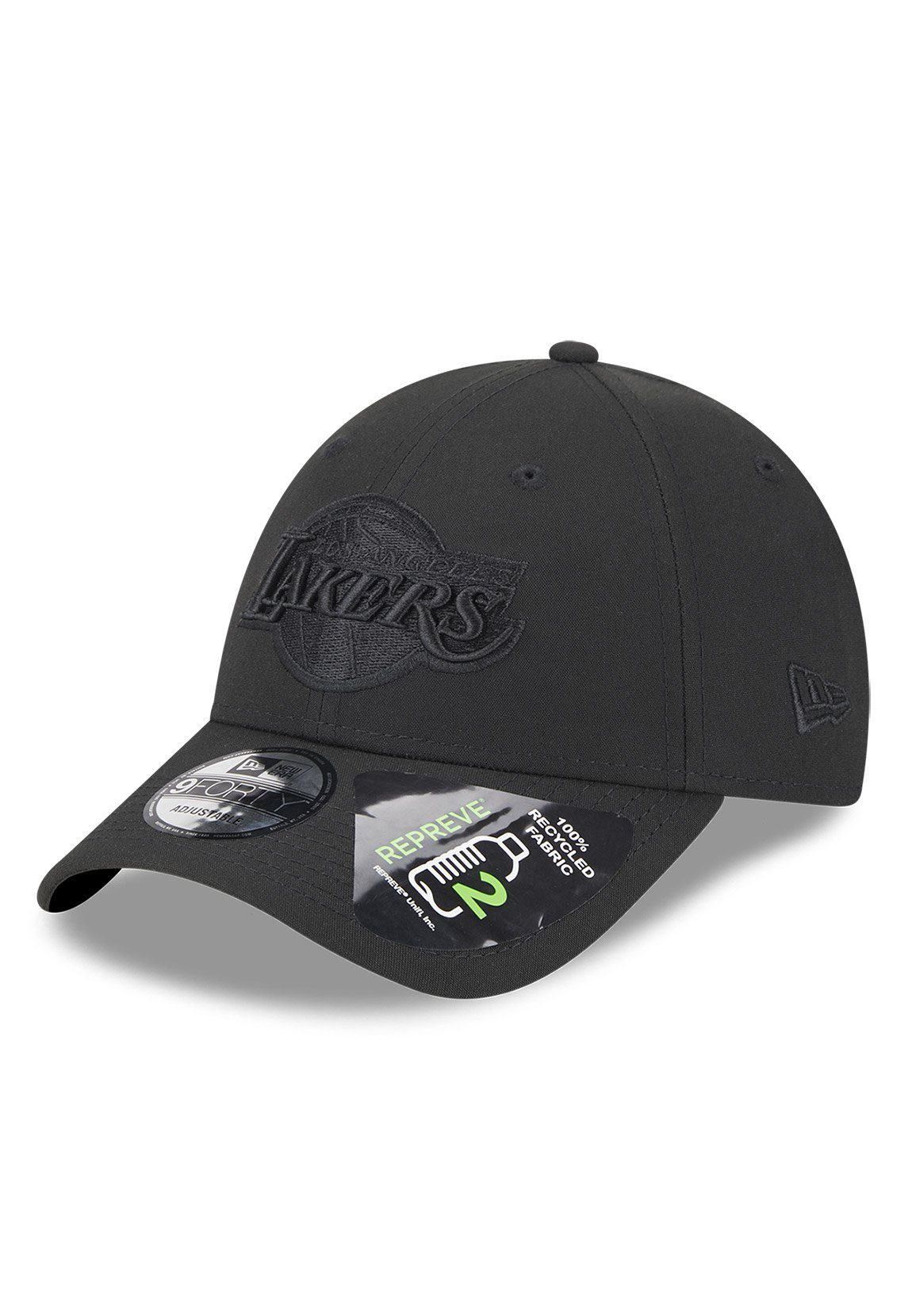 Baseball Cap New Era Repreve Outline 9Forty Adjustable Cap LA LAKERS Schwarz