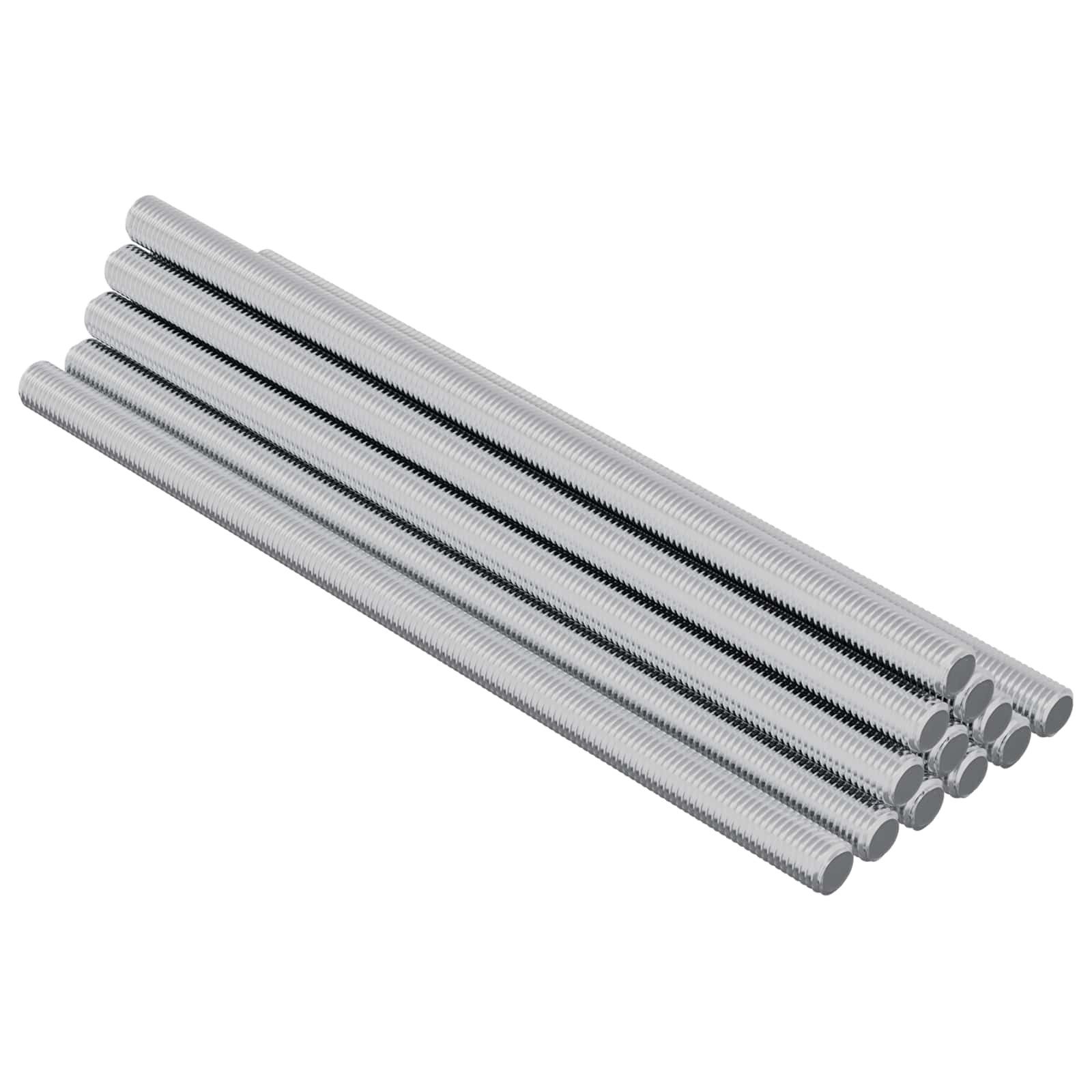 vidaXL Gewindestange, Gewindestange 900 pcs Silber Stahl