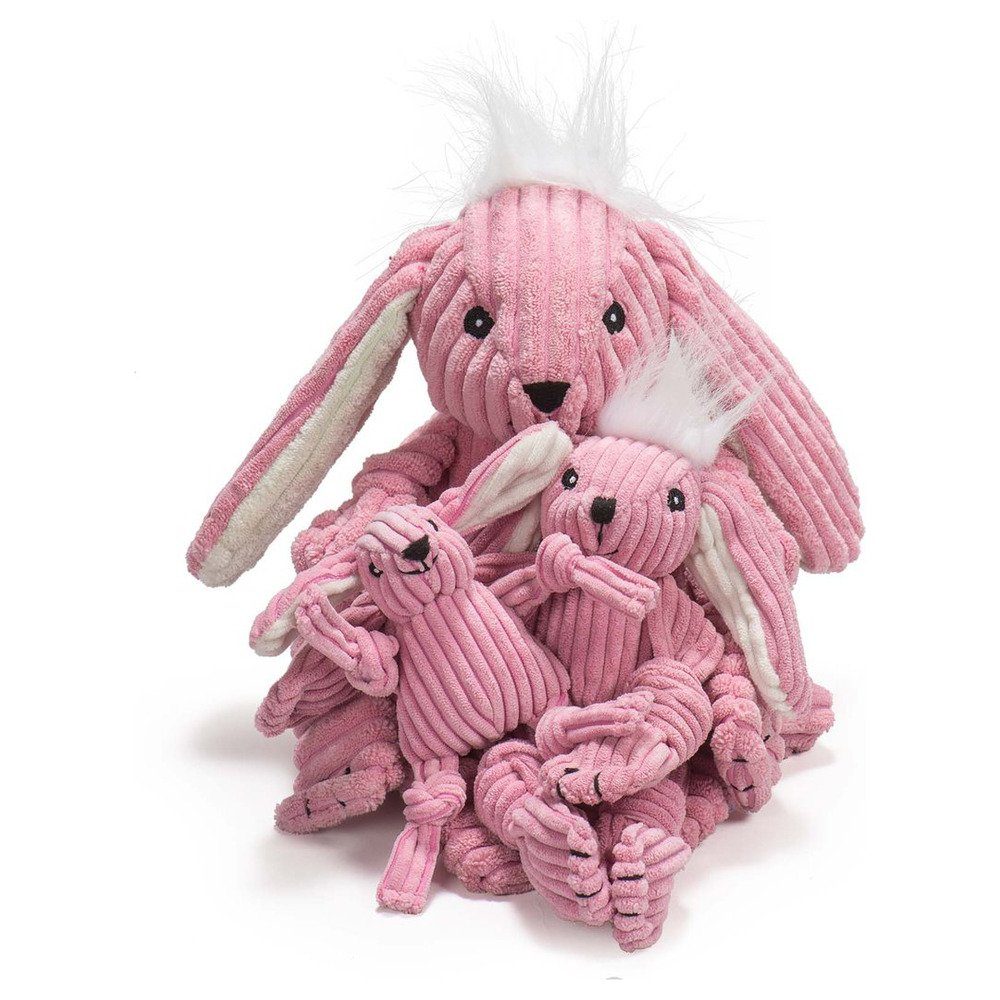 HuggleHounds Tierkuscheltier Hundespielzeug Bunny Knottie