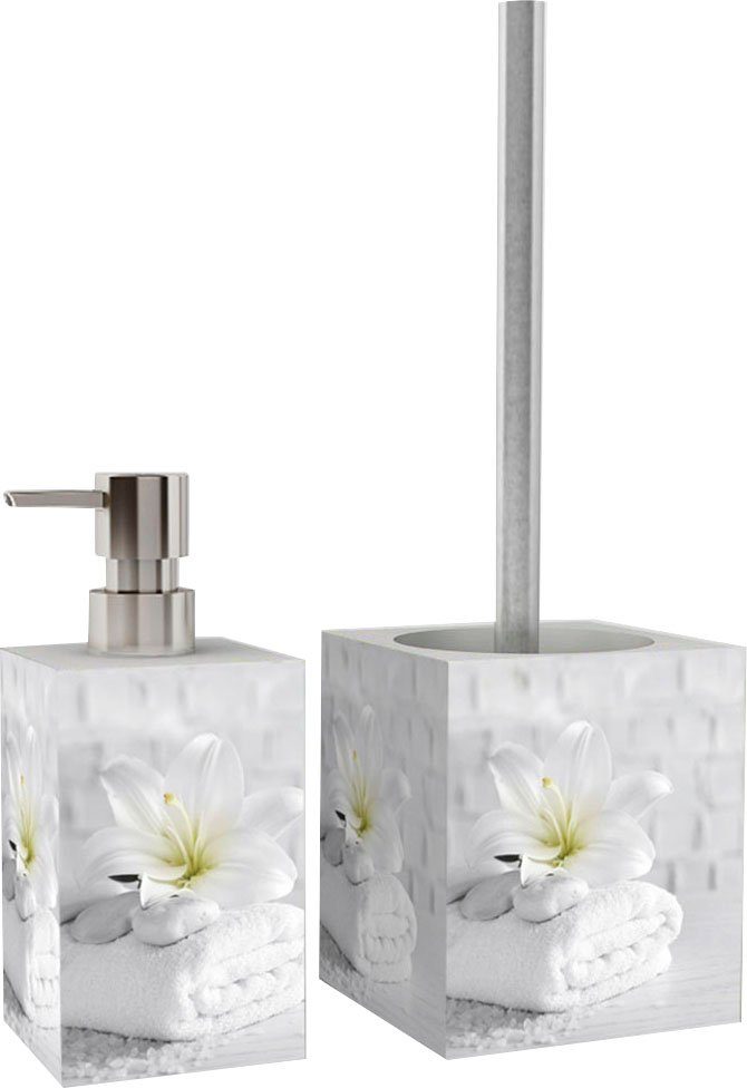 Sanilo Badaccessoire-Set Good Feeling, Kombi-Set, 2 tlg., modernes Design, kräftige farben, hochwertiges Material