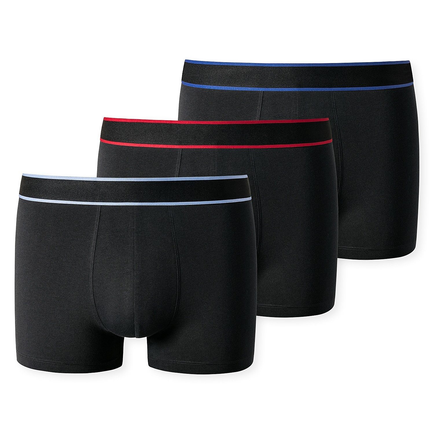 Schiesser Boxershorts Serie 95/5 (Dreierpack, 3-St., 3er-Pack) Herren Shorts figurbetont