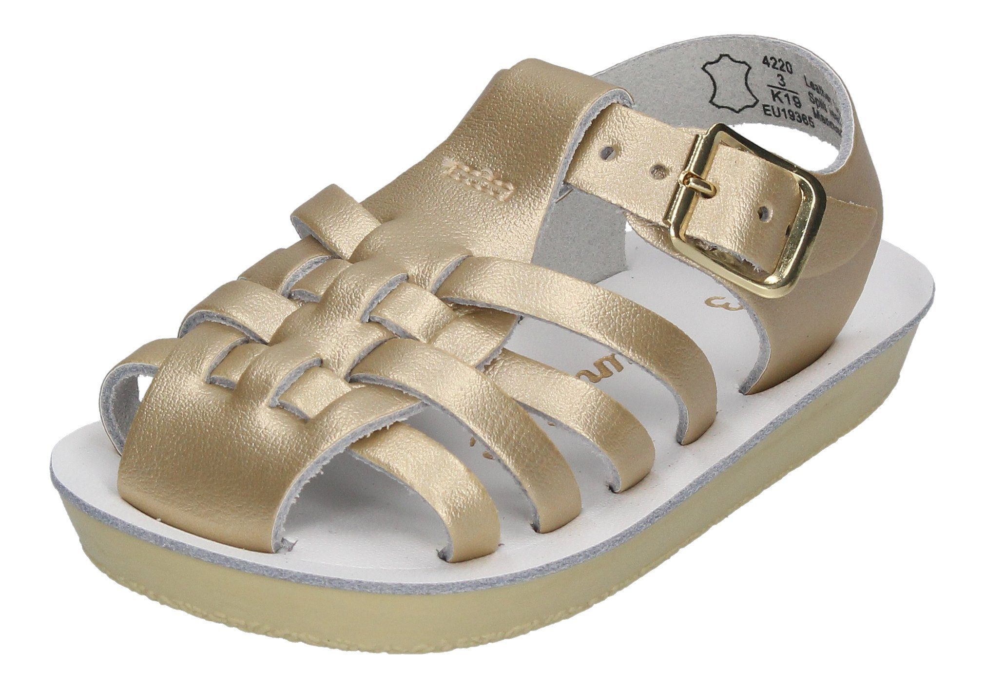 Salt Water Sailor Child Lauflernschuh Gold
