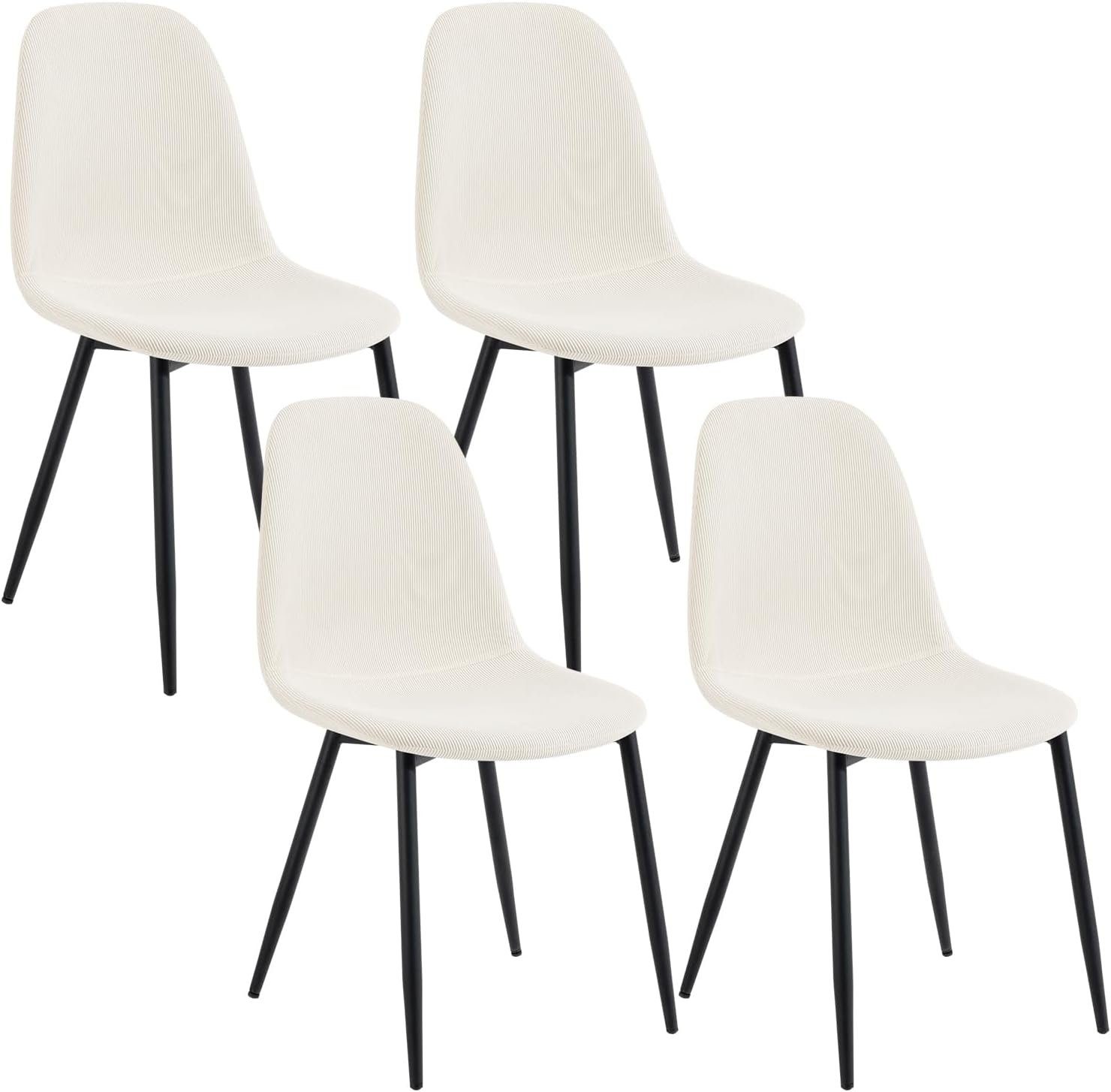 EUGAD Küchenstuhl (4 St), Esszimmerstühle Skandinavisch modern, Metallbeine günstig online kaufen