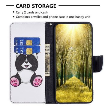 Wigento Handyhülle Für Xiaomi Redmi 13C Kunstleder Handy Tasche Hülle Book Motiv 4 Case