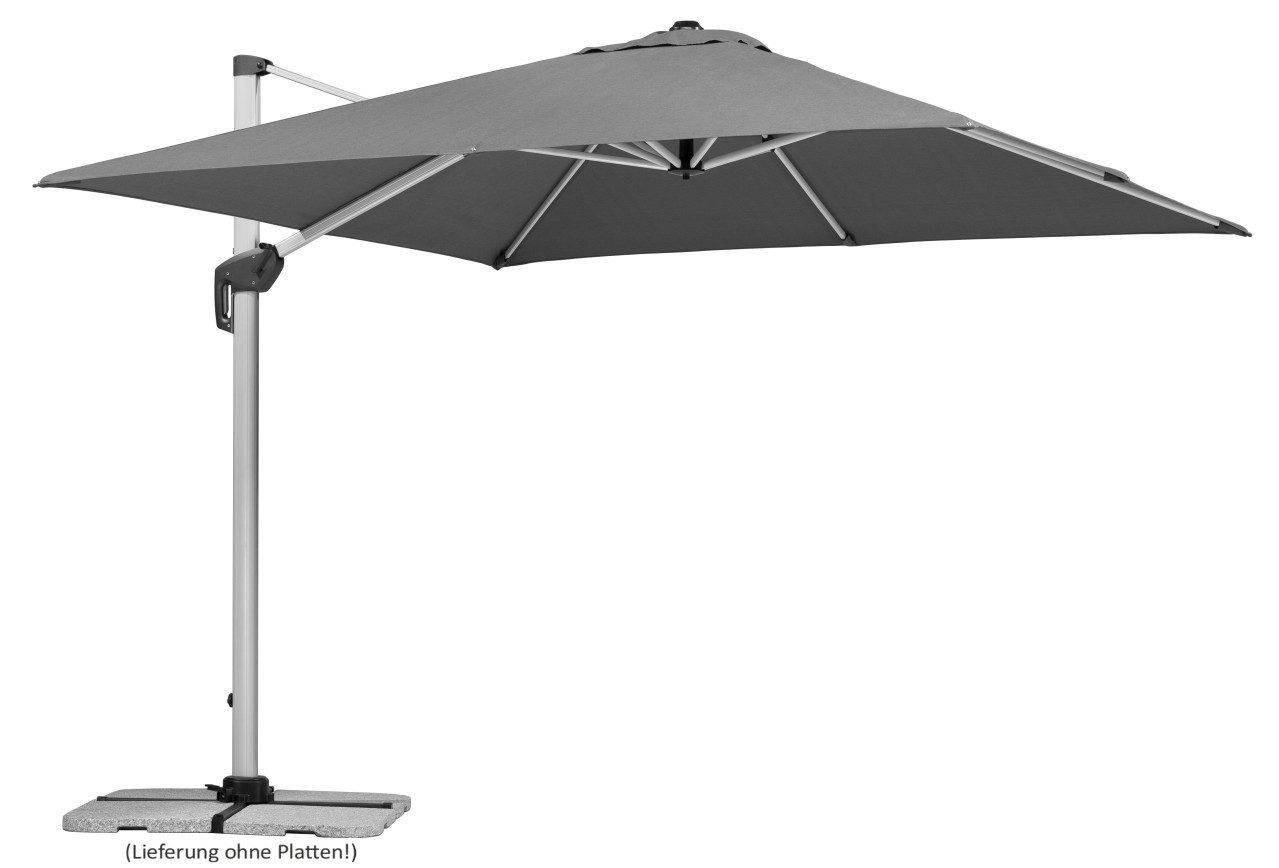 Schneider Schirme Ampelschirm Schneider Sonnenschirm Monaco granitgrau 300 x 300