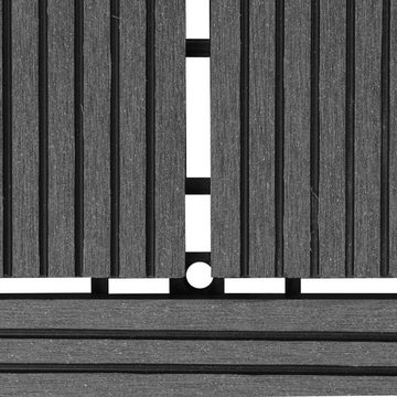 Teppichboden Graue Terrassenfliesen 11 Stk. 30 x 30 cm WPC 1 qm, vidaXL