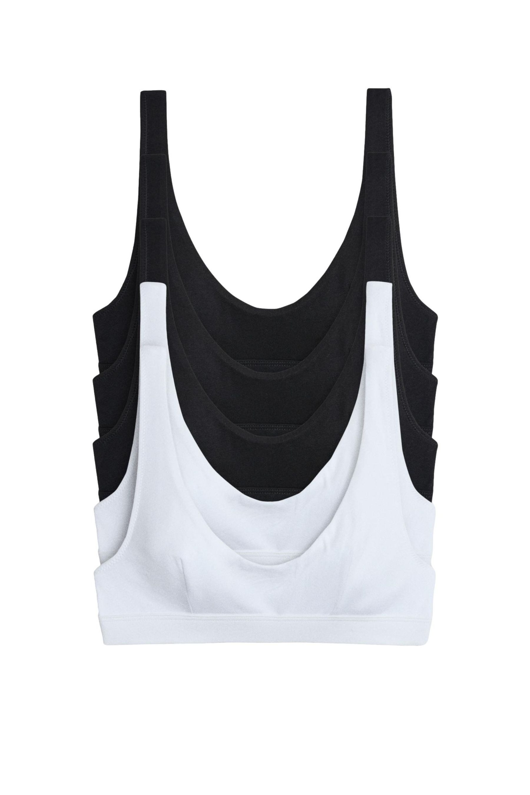 Set: Bralette-BH The Set Kurze Triangel-BHs aus Baumwolle, 5er-Pack