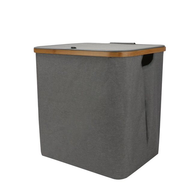 BIGTREE Wäschekorb “Klappbarer Wäschekorb mit Bambusrand” (Set, Wäschekorb), Oxford-Tuch