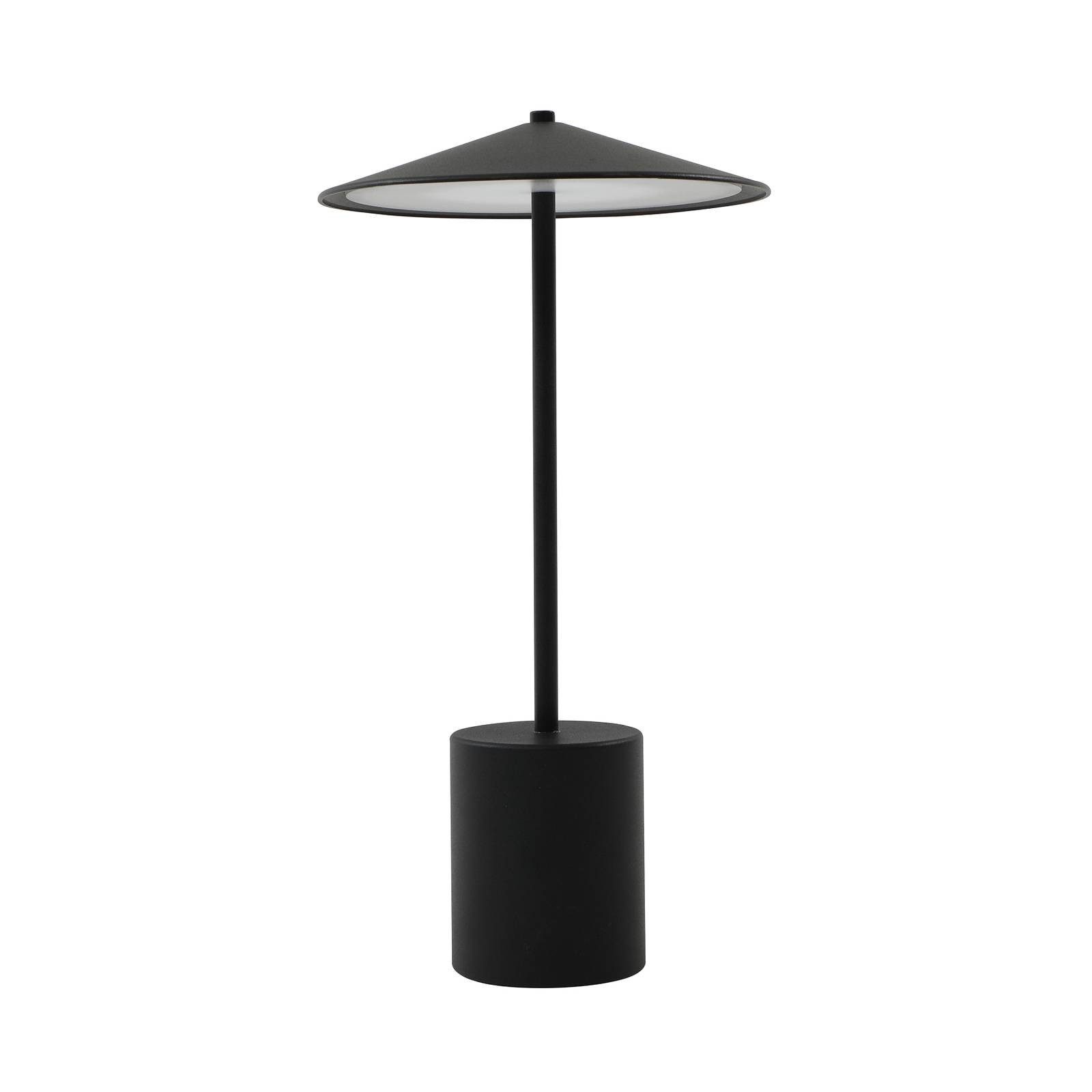 Lindby Außen-Tischleuchte Ayva, LED, Metall, Schwarz warmweiß IP44, LED 2,5 W gesamt, warmweiß