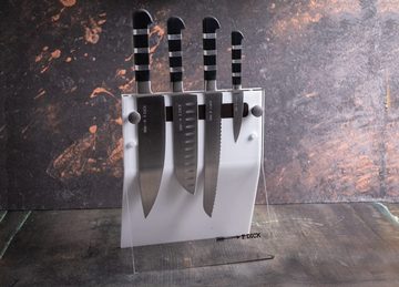 F. DICK Messer-Set Dick Messerblock 4 Knives 5 tlg 1905 Küchenmesser, Santoku Messer