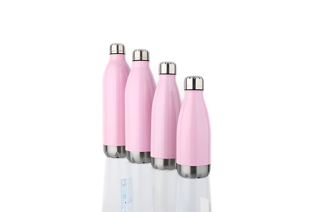 Dekonaz aus Edelstahl, Rosa Thermoflasche Vakuum-Thermoskanne 500 ml