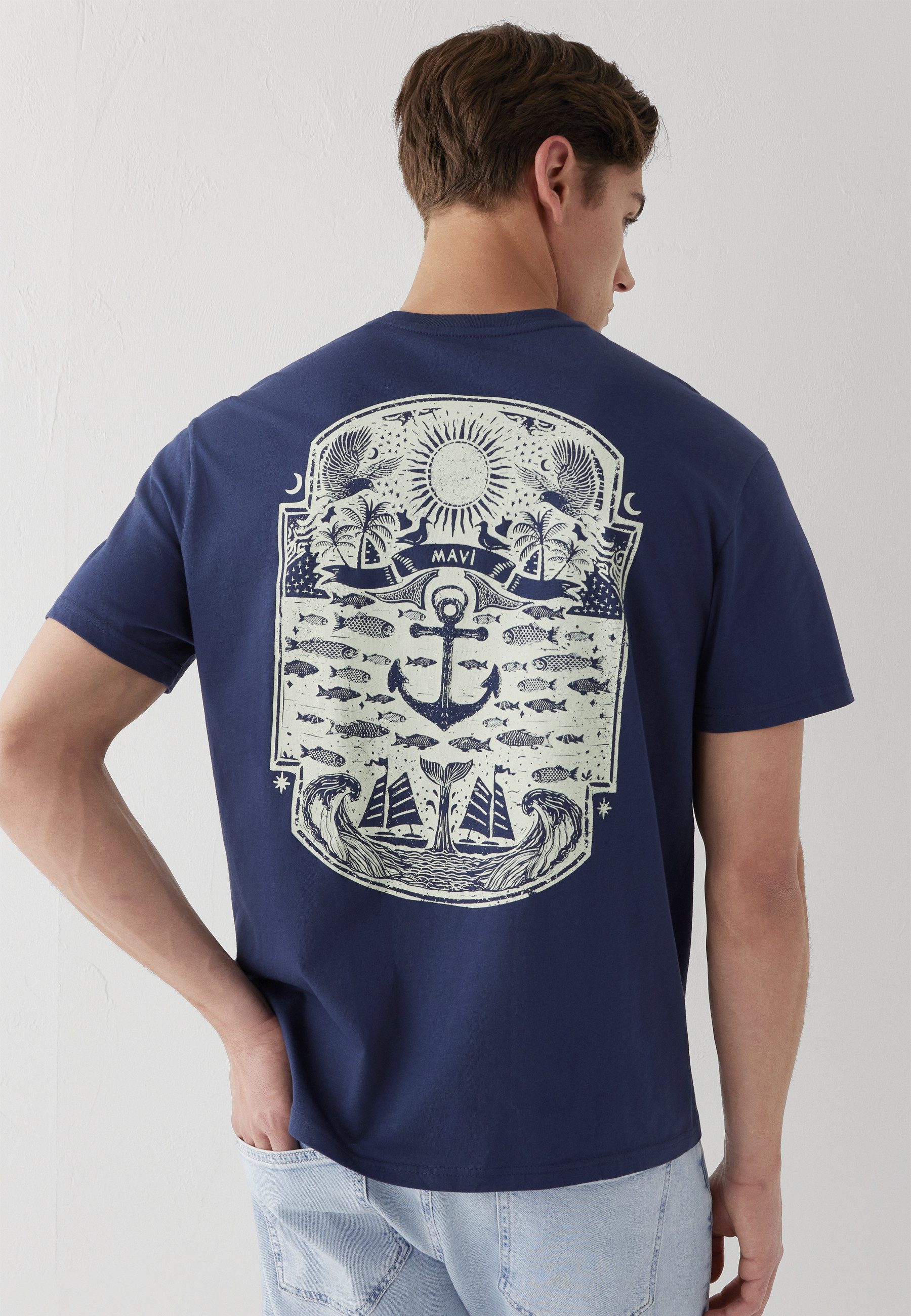 Mavi T-Shirt PRINTED TEE T-Shirt mit maritimem Print