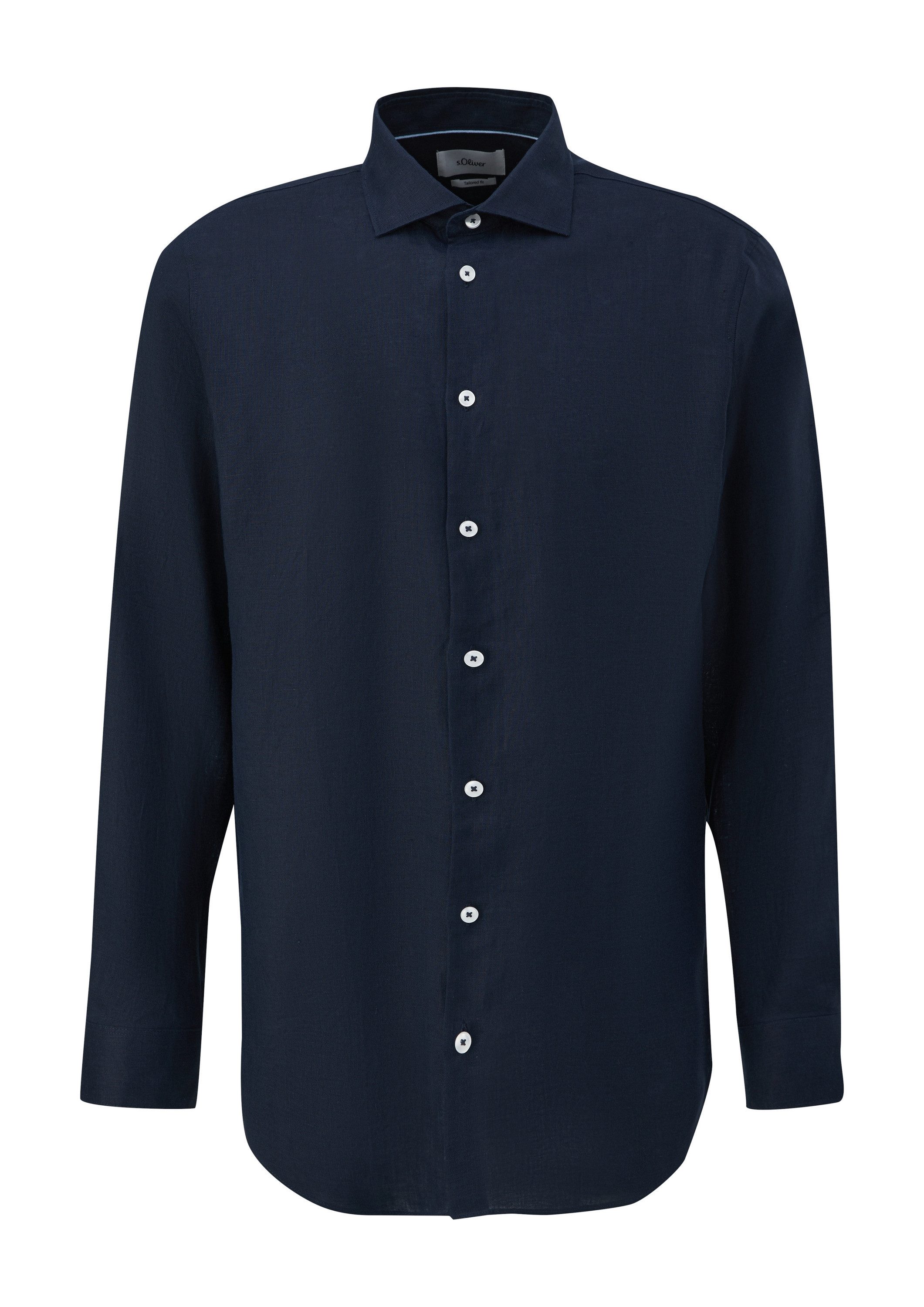 s.Oliver Langarmhemd Hemd Glänzendes Tailored Fit günstig online kaufen