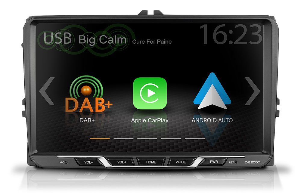 Zenec Z-E2055 2DIN Autoradio Bluetooth DAB Android CarPlay für VW Seat Skoda Autoradio