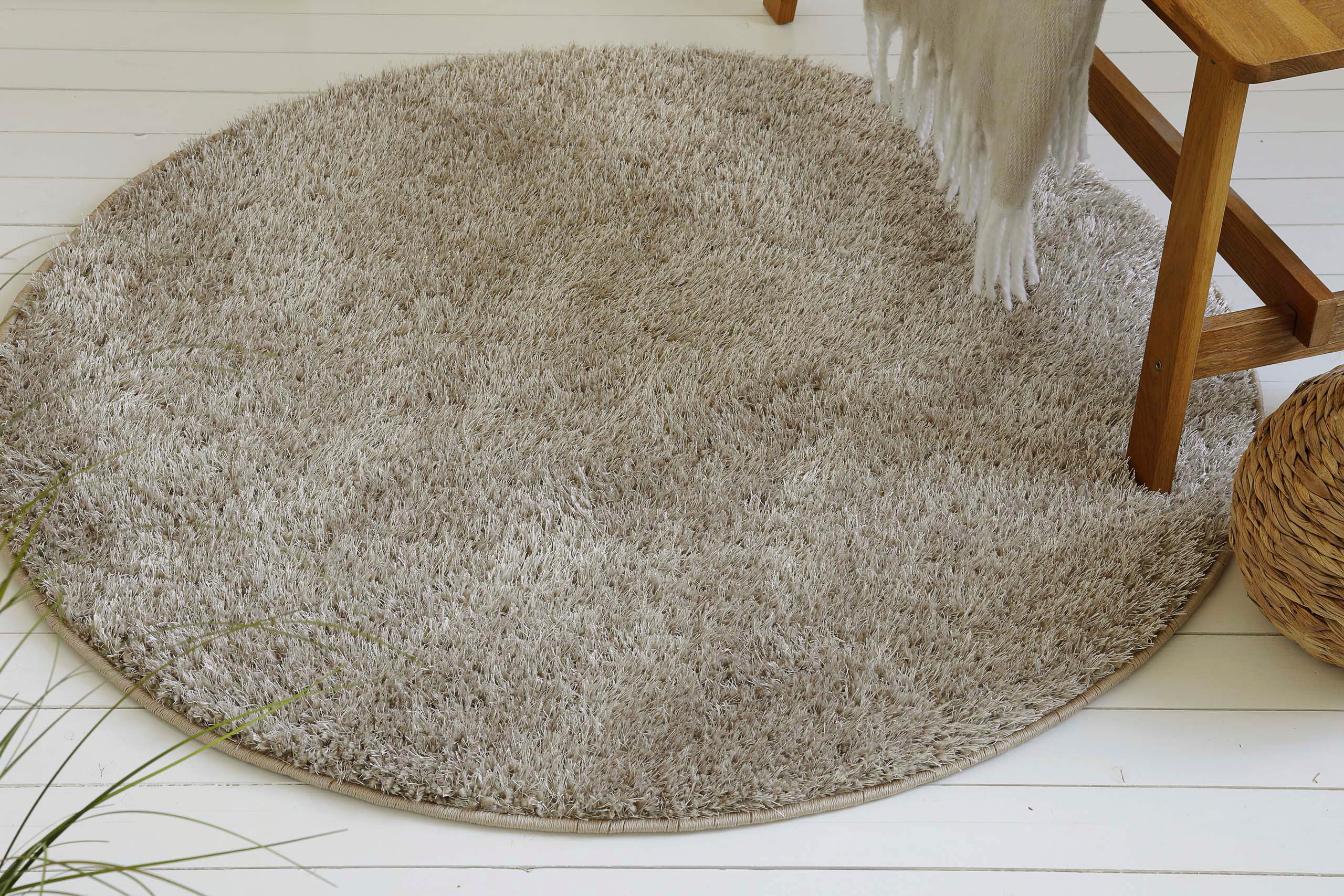 OTTO home Hochflor-Teppich Nickolas, rund, Höhe: günstig online kaufen