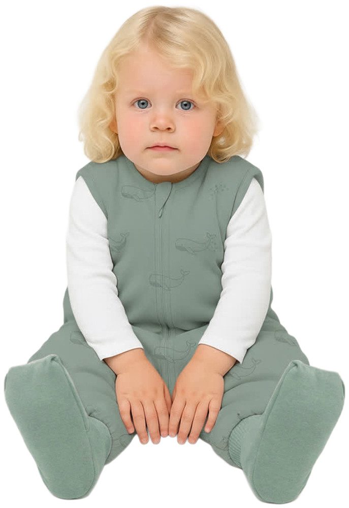 Fillikid Babyschlafsack Sommerschlafsack mit Beinen, für den Sommer und Raumtemperatur über 24°