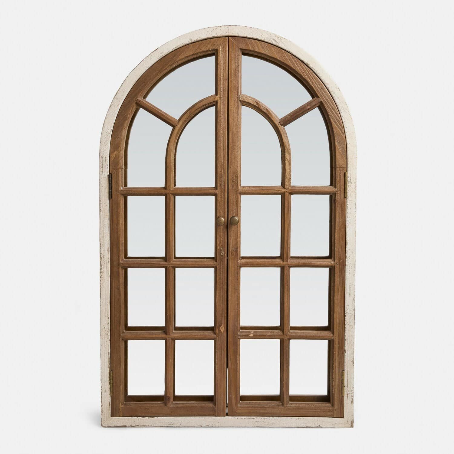 Mirabeau Spiegel Deko-Fenster mit Spiegel Montévine braun