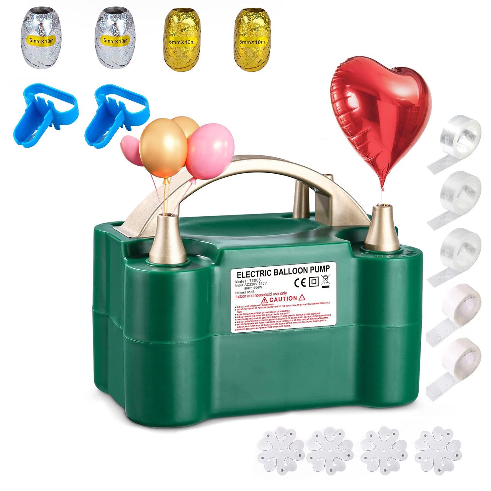 4 Stück Ballonpumpen Set - Hand Luftballonpumpe Für Party Dekoration