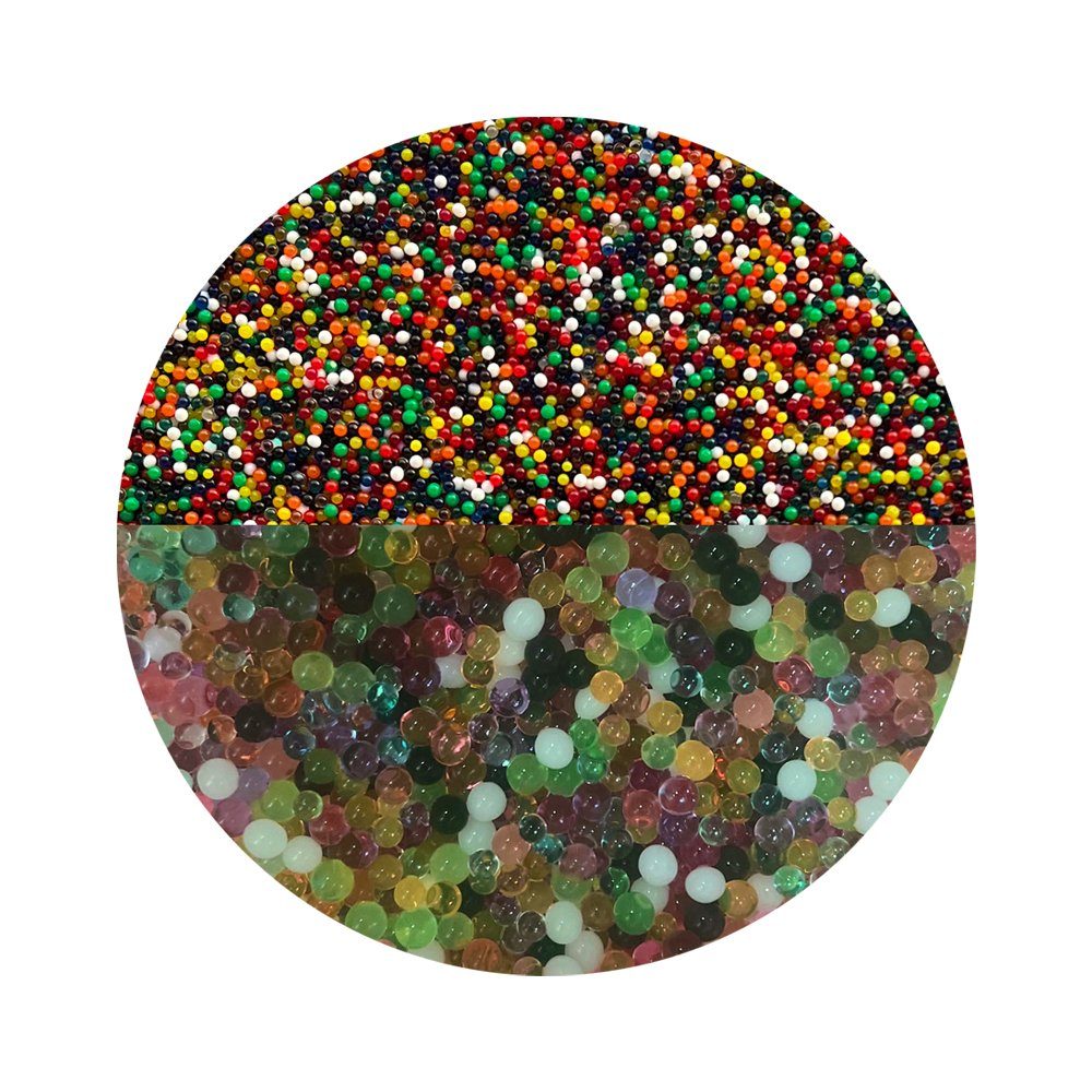 trendfinding Deko-Granulate 100 g Hydroperlen Deko Granulat, (1,5-2 mm, Mehrfarbig)