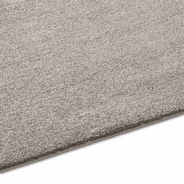 Teppich Kurzflor-Webteppich Gala, TaraCarpet, rechteckig, Höhe: 13 mm, uni grau Soft Touch Wohnzimmer Schlafzimmer Kinderzimmer 060x090 cm