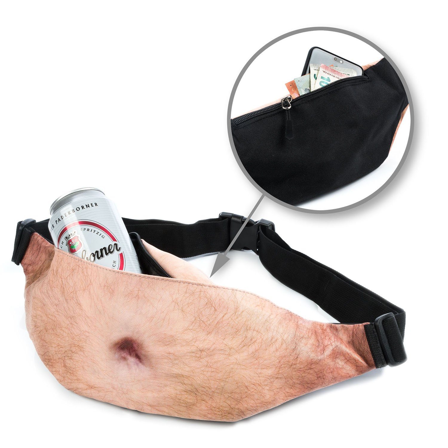 Gürteltasche Für Herren & Damen – Kompakte EDC-Tasche Mit Reißverschluss, Wasserabweisend, Taschendiebstahlsicher