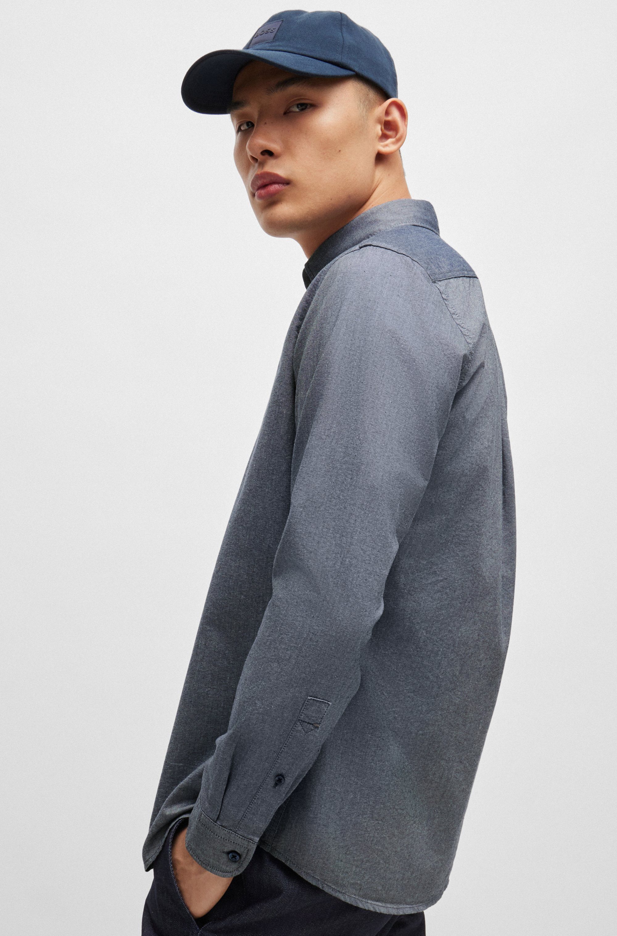 BOSS ORANGE Businesshemd Rickert mit Button-down-Kragen