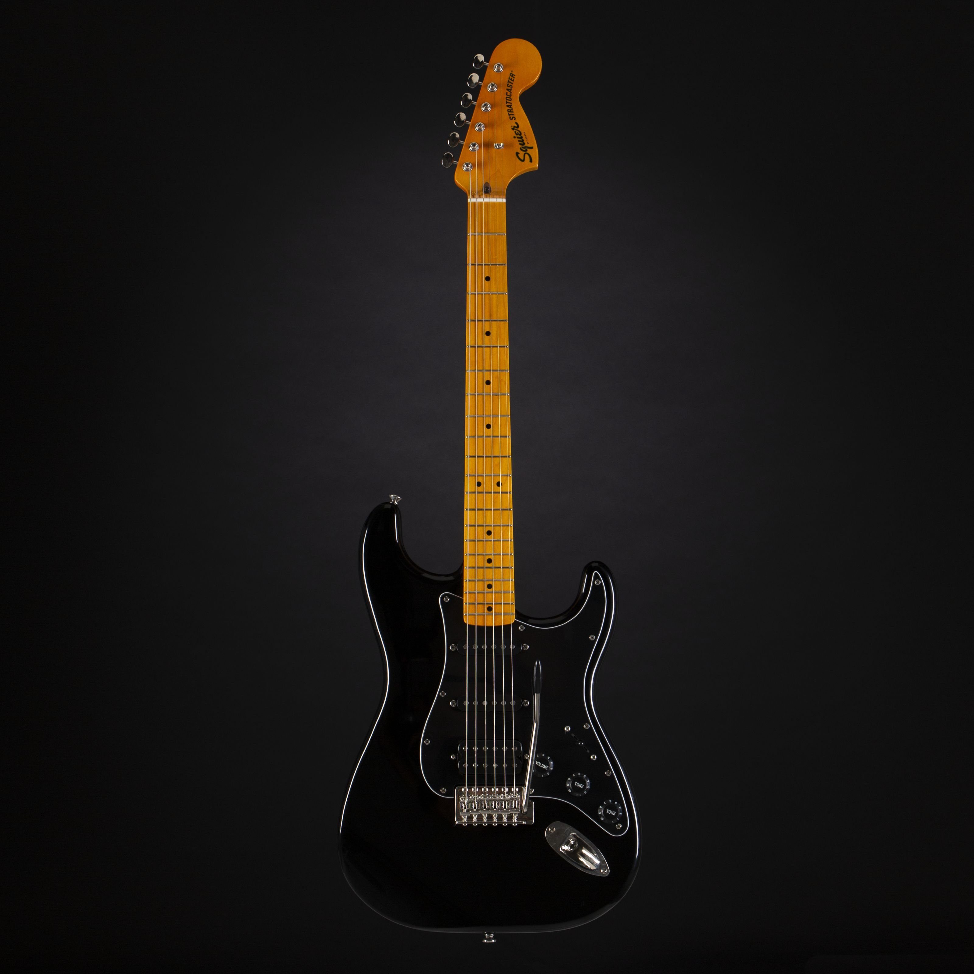 Squier E-Gitarre, E-Gitarren, ST-Modelle, Classic Vibe '70s Stratocaster HSS MN Black - E-Gitarre
