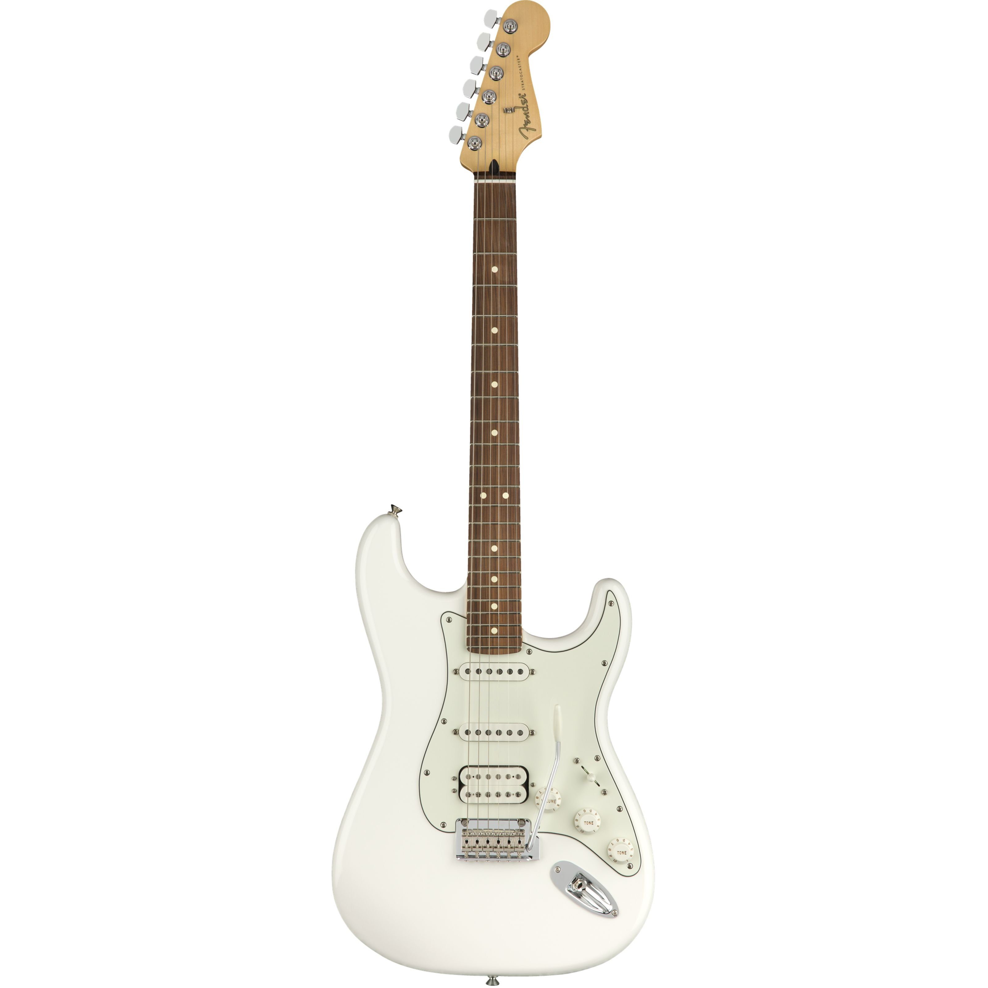 Fender E-Gitarre, E-Gitarren, ST-Modelle, Player Stratocaster HSS PF Polar White - E-Gitarre