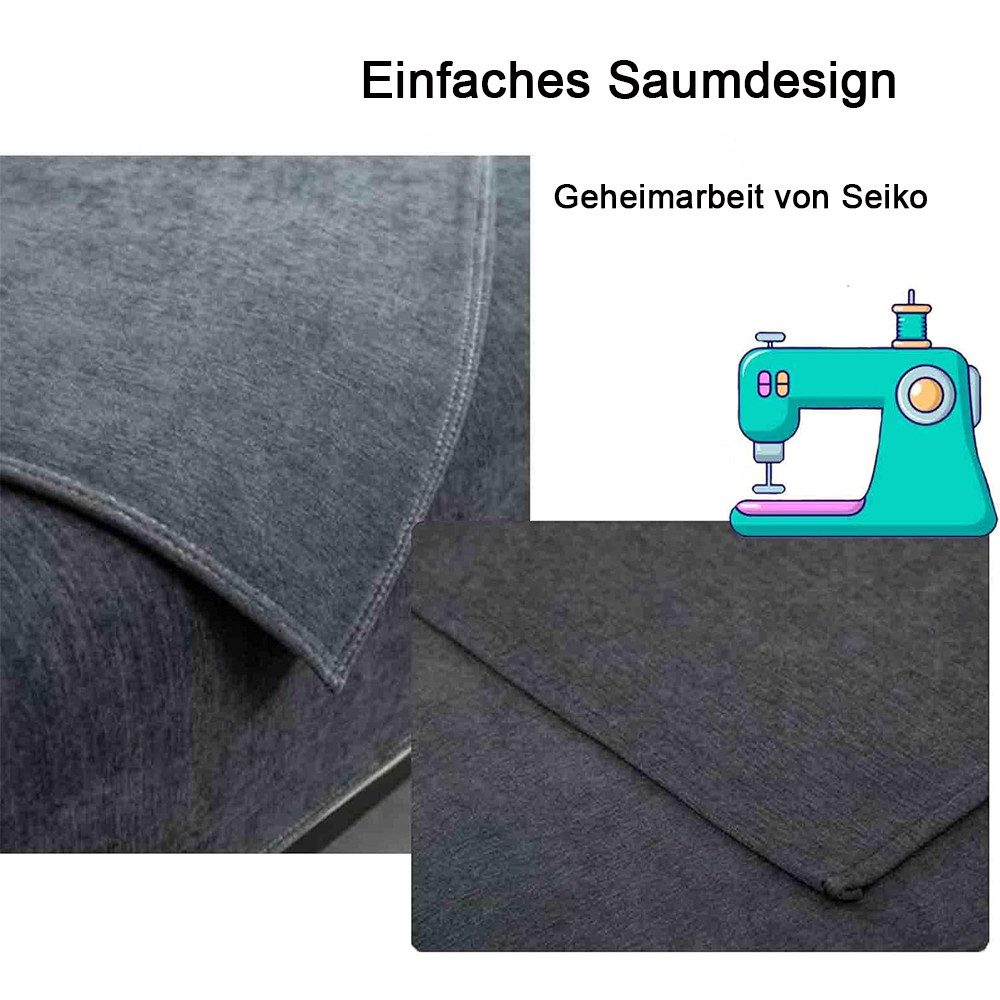 TUWENA Sofabezug Sofabezug für alle Jahreszeiten, Sofa Abdeckung 1 2 3 4 Sitzer – Bild 3 von 5