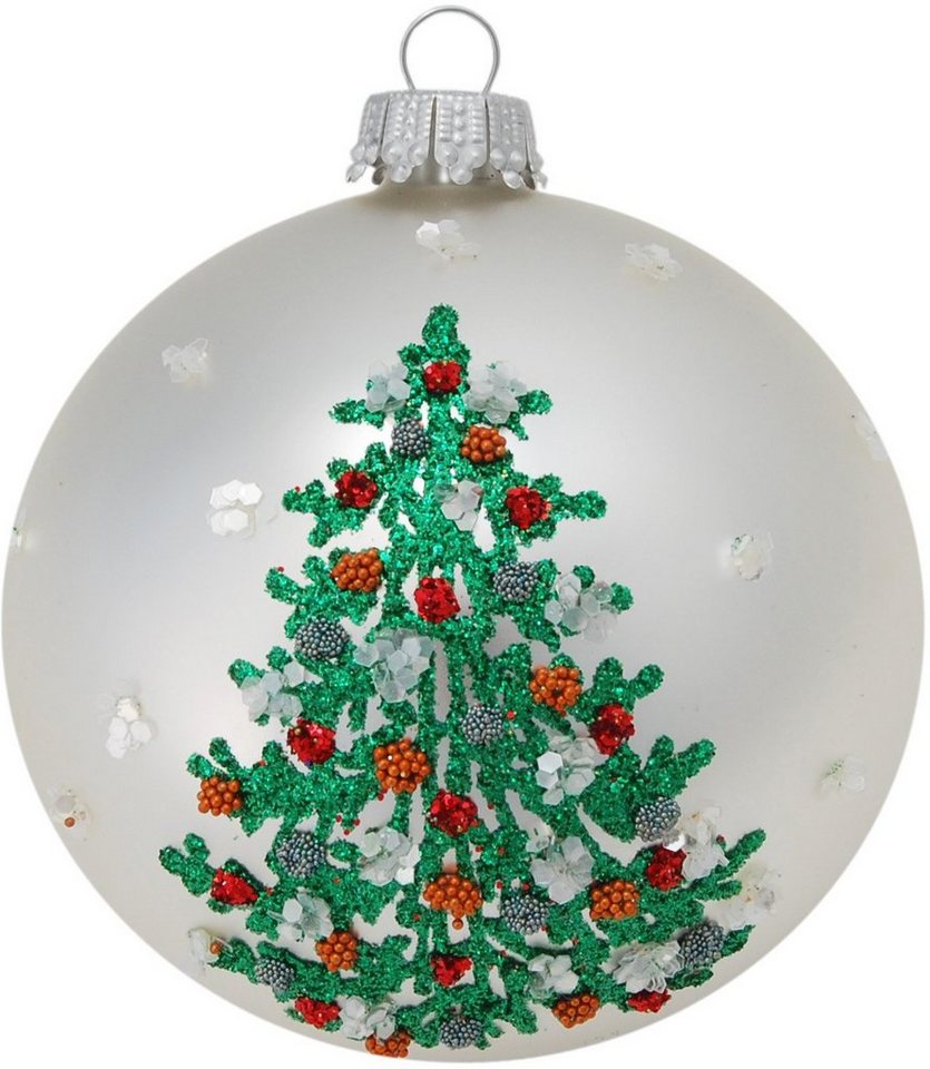 Krebs Glas Lauscha Weihnachtsbaumkugel CBK03448, Weihnachtsdeko,  Christbaumschmuck, Christbaumkugeln Glas (1 St), aus Glas, mit  Weihnachtsbaum-Motiv