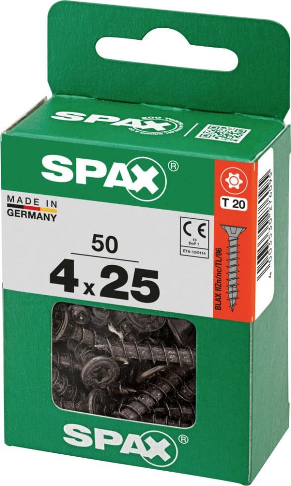 SPAX Schnellbauschraube Spax Universalschrauben 4 x 25 mm T20 Vollgewinde