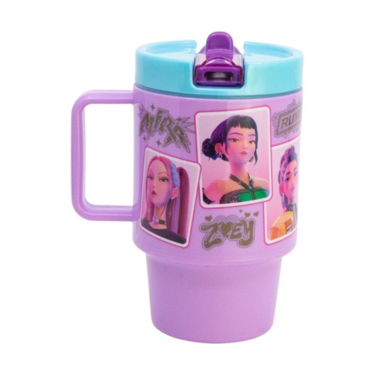 K-Pop Demon Hunters Becher 530 ml Kinder Trinkbecher für Schule Freizeit und Unterwegs, PP