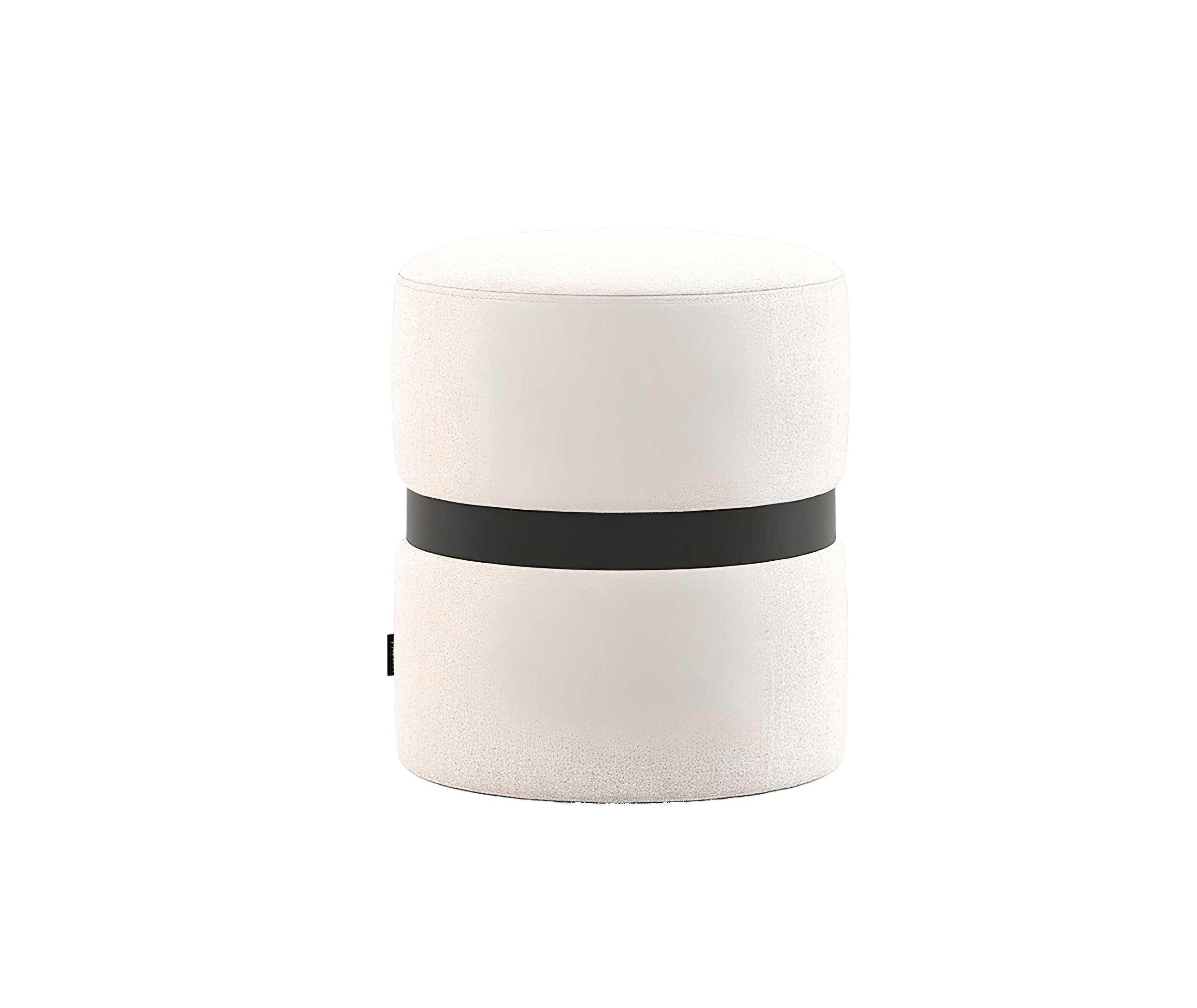 Xlmoebel Hocker Moderne Weißer Polsterhocker für das Schlafzimmer - Designer (Hocker), Hergestellt in Europa