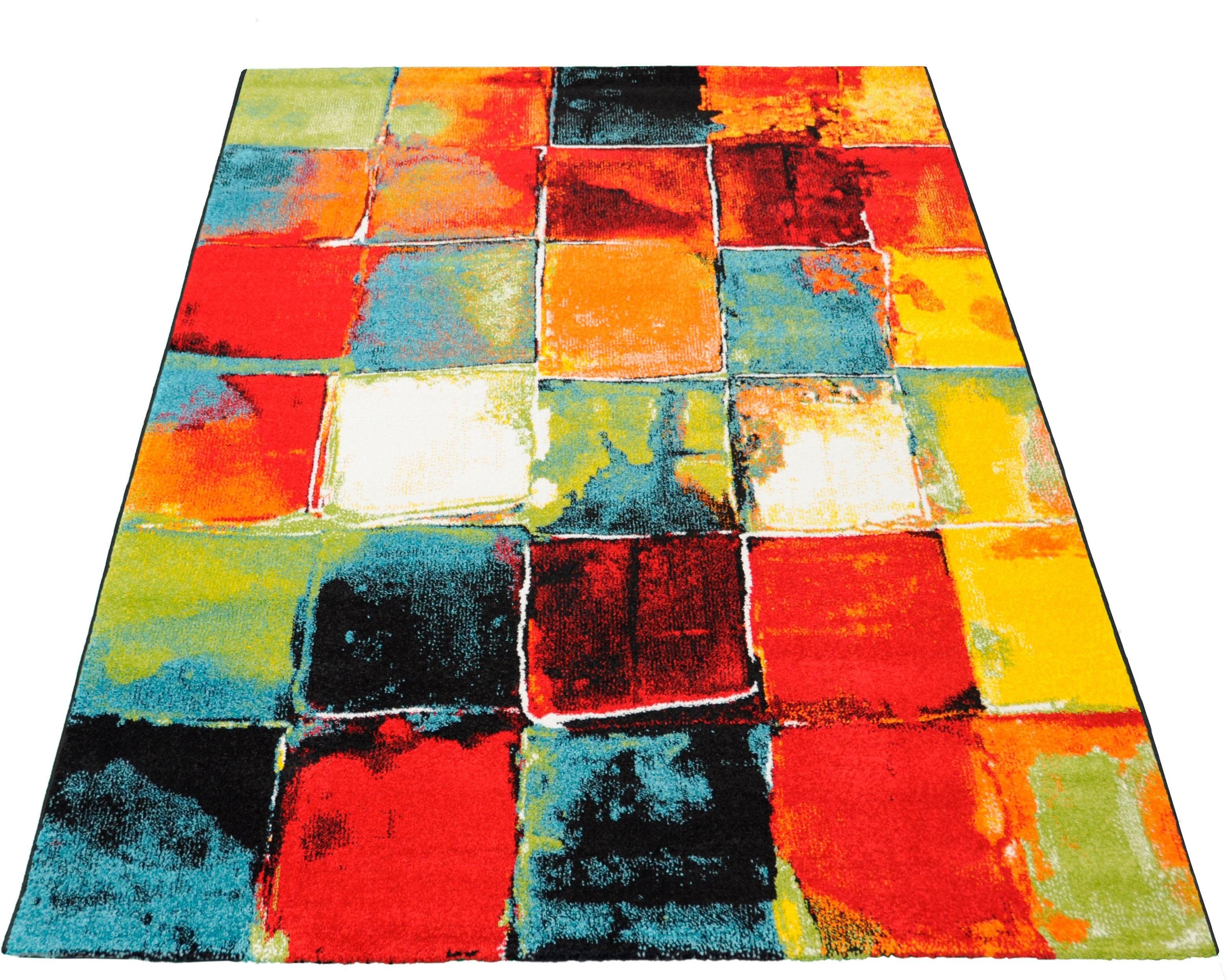 merinos Teppich BELIS PATCHWORK, rechteckig, Höhe: 13 mm, Wohnzimmer