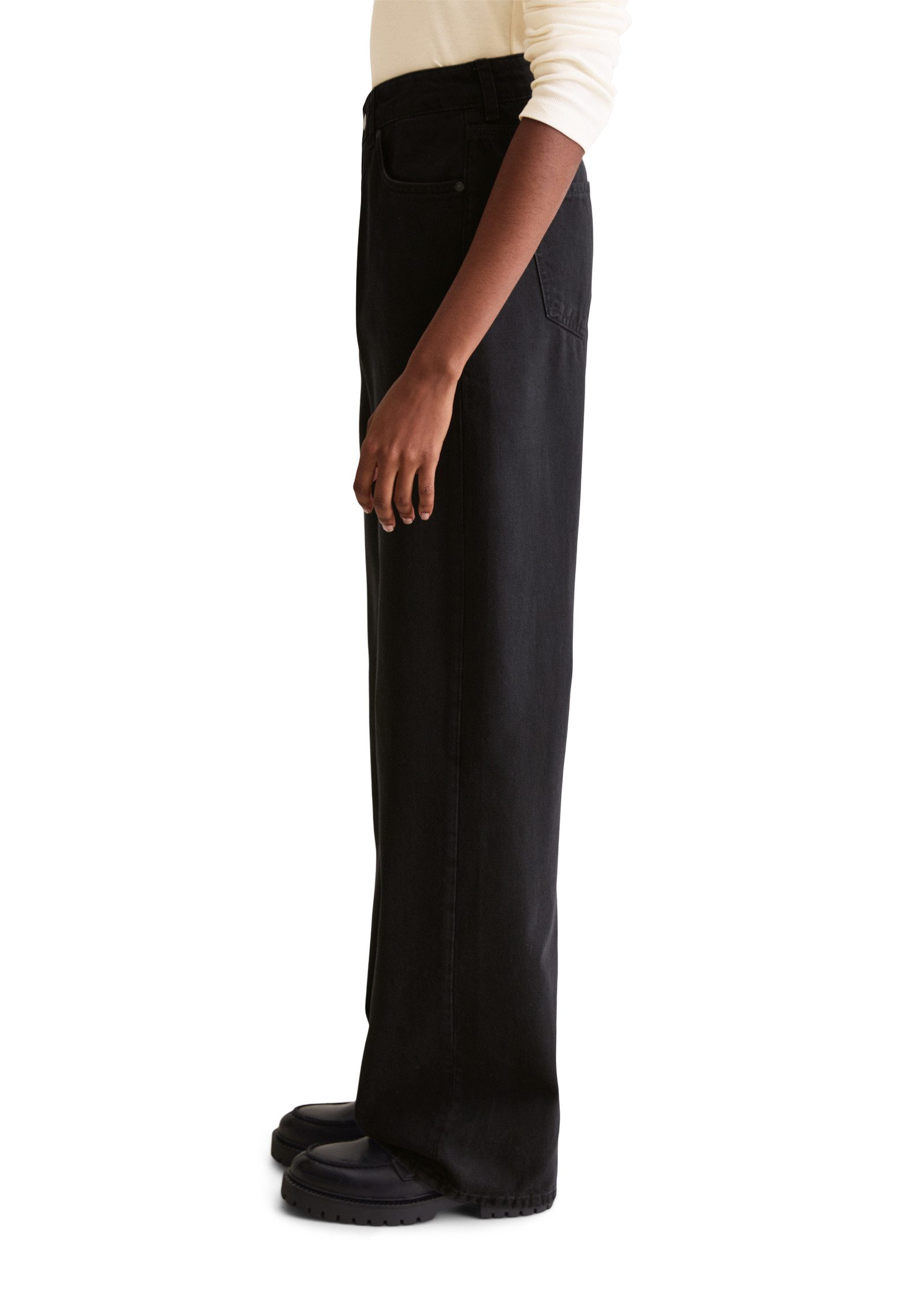 Marc O'Polo DENIM Weite Jeans aus Organic Cotton-Lyocell-Modal-Mix günstig online kaufen