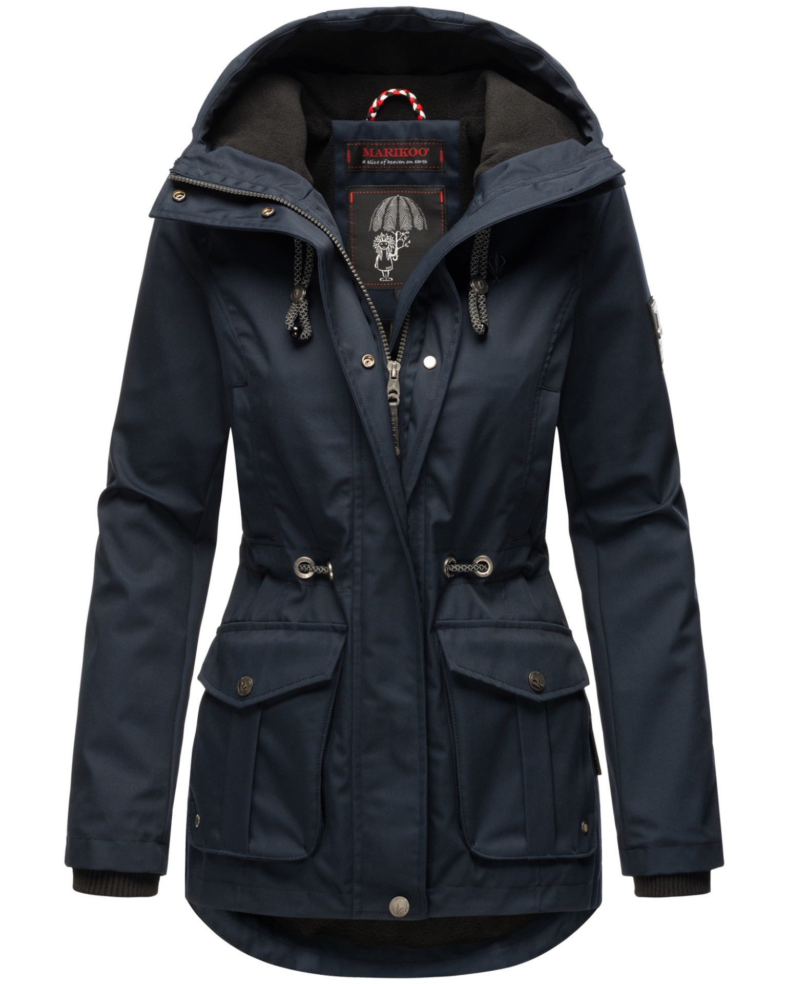 Marikoo Outdoorjacke mit verstellbarer Kapuze günstig online kaufen