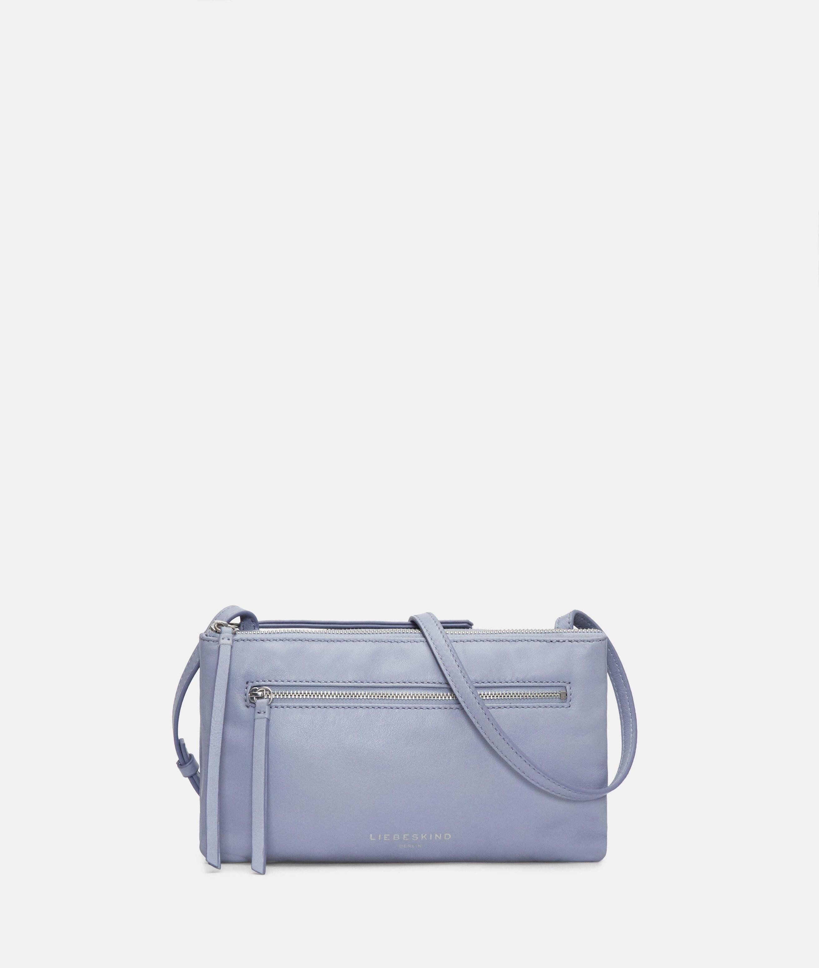 Liebeskind Berlin Umhängetasche Double Zena Crossbody S, Handliche Umhängetasche aus weichem Schafsleder