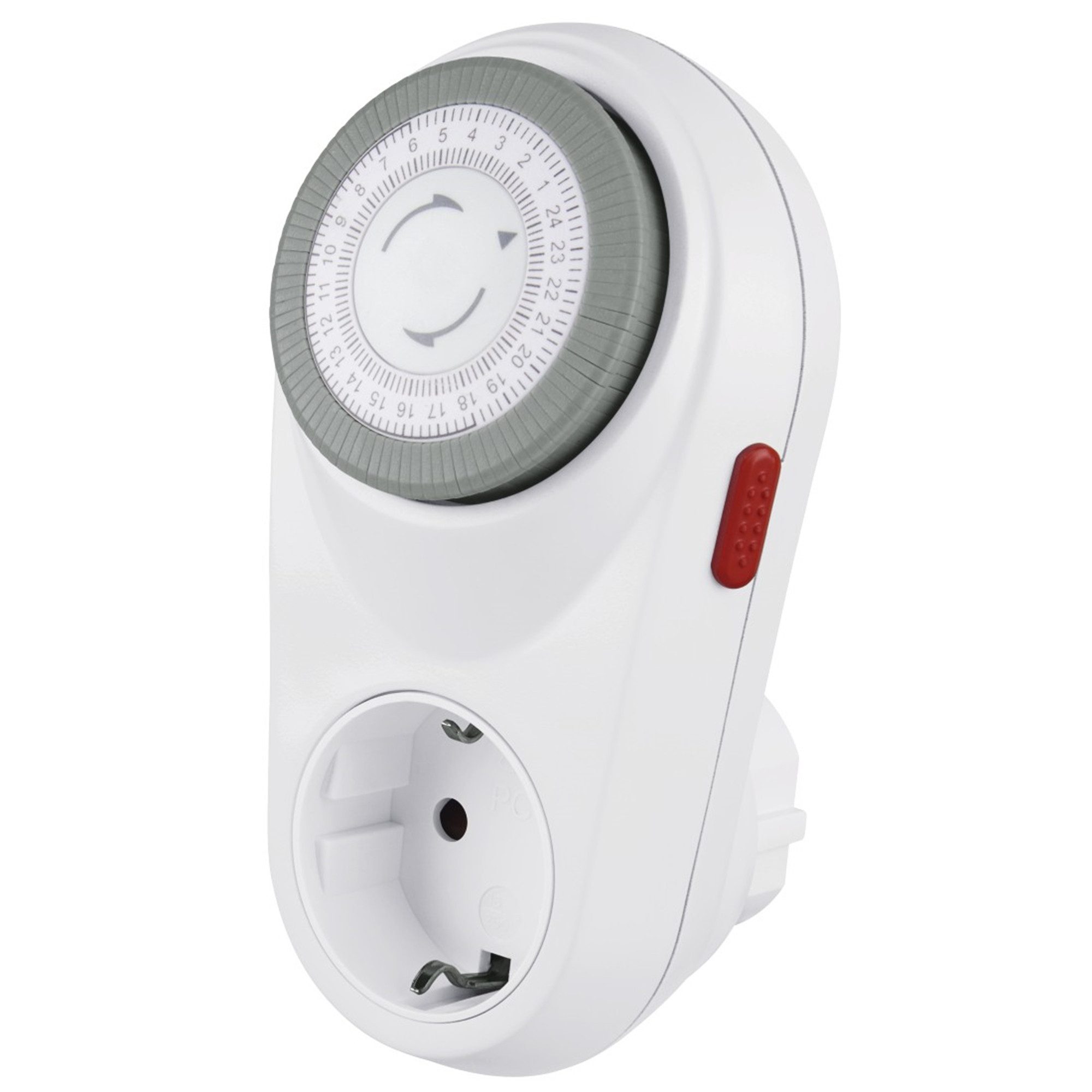 Hama Zeitschaltuhr "Curved", mechanisch, weiß, 1-St.