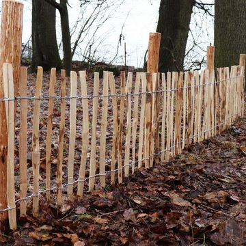 Aquagart Holzzaun 5 Holzpfosten für Staketenzaun 1,5m I Durchmesser 6-9cm I Zaunpfosten