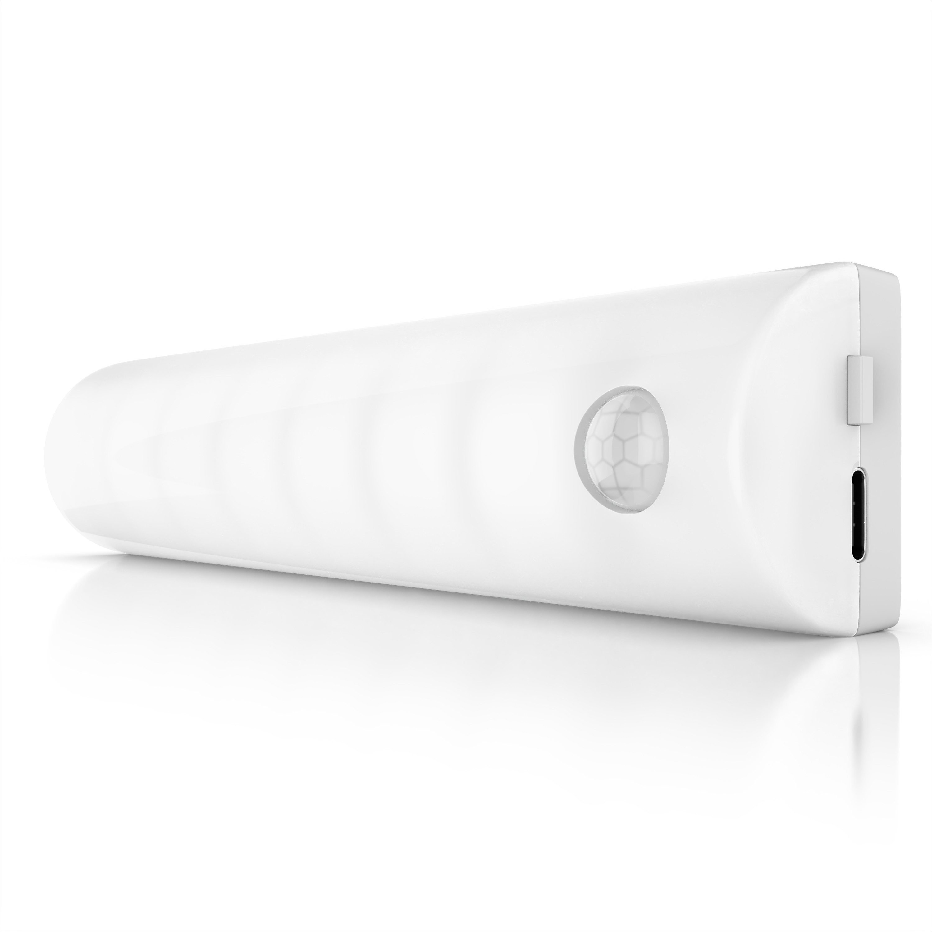 BEARWARE Smarte LED-Leuchte Sensorlicht mit Bewegungsmelder, PIR Sensor, 4 Lichtfarben, Nachtlicht, Farbwechsel, Ein-/Ausschalter, mit LED, Bewegungsmelder, Nachtlichtfunktion, LED fest verbaut, Neutralweiß, Kaltweiß, 2× Warmweiß, Flexible Anbringung mit