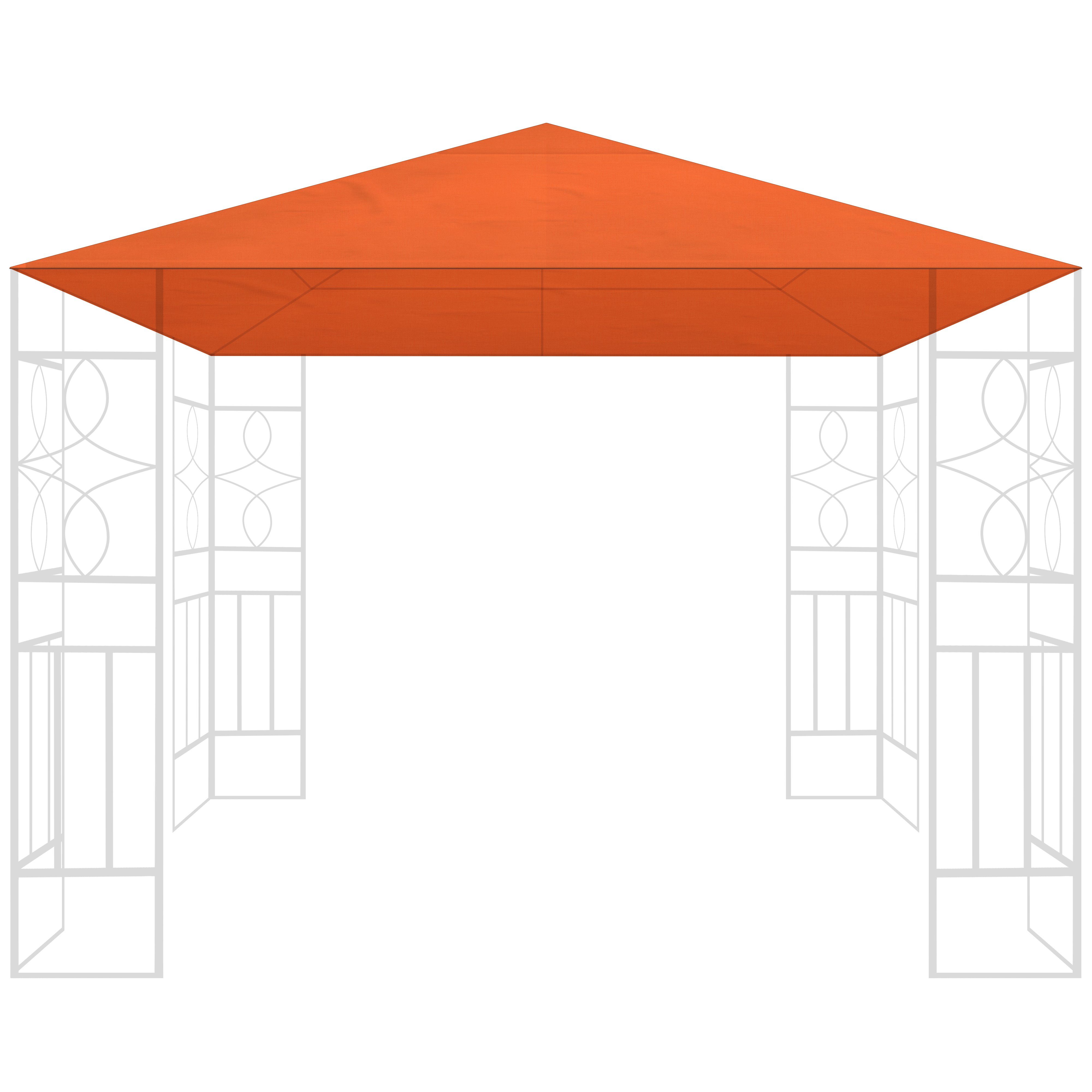 habeig Pavillon-Ersatzdach Ersatzdach 340g/m² SPITZ PVC günstig online kaufen