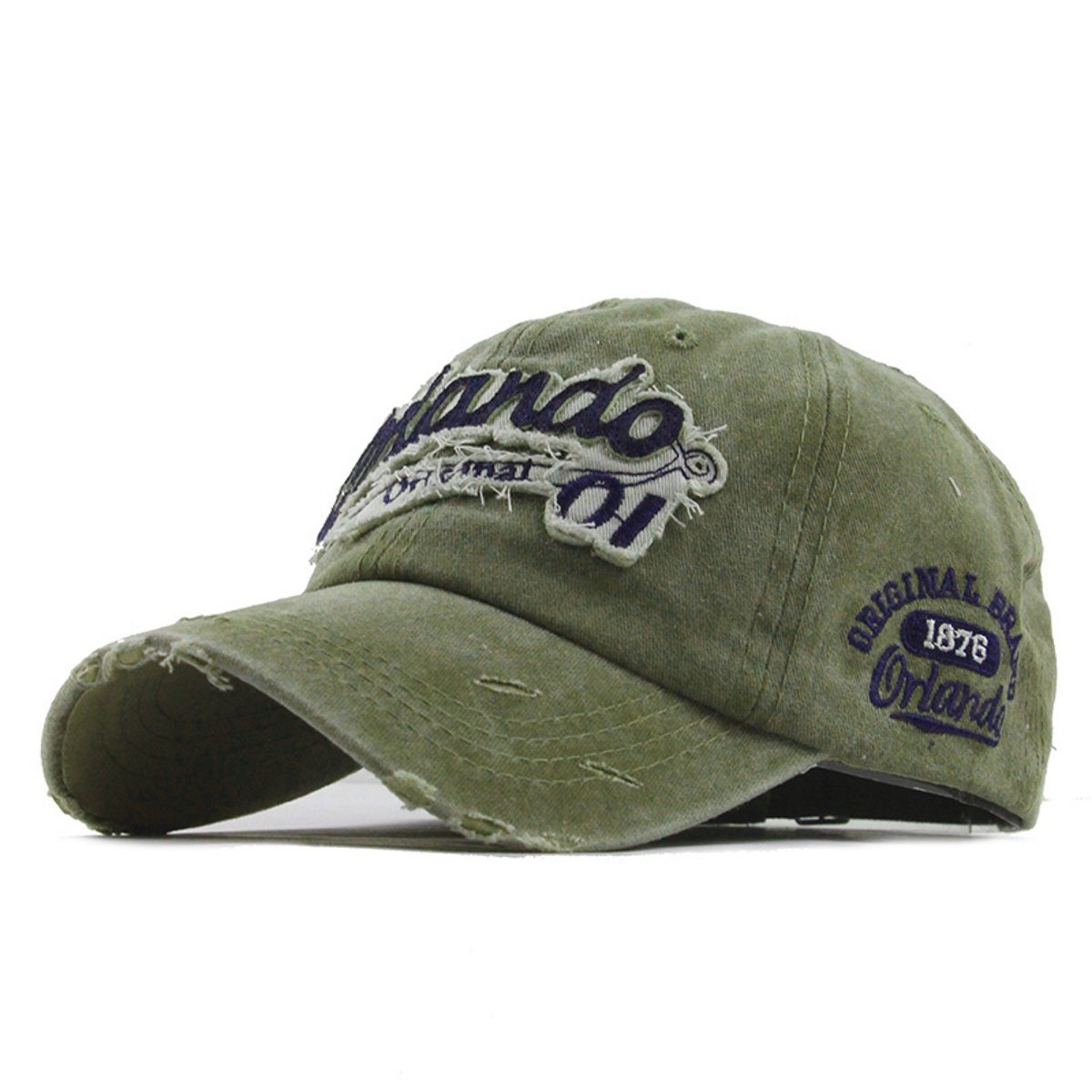 Sporty Baseball Cap Orlando Original Vintage Style Used Washed Look Retro Baseballcap