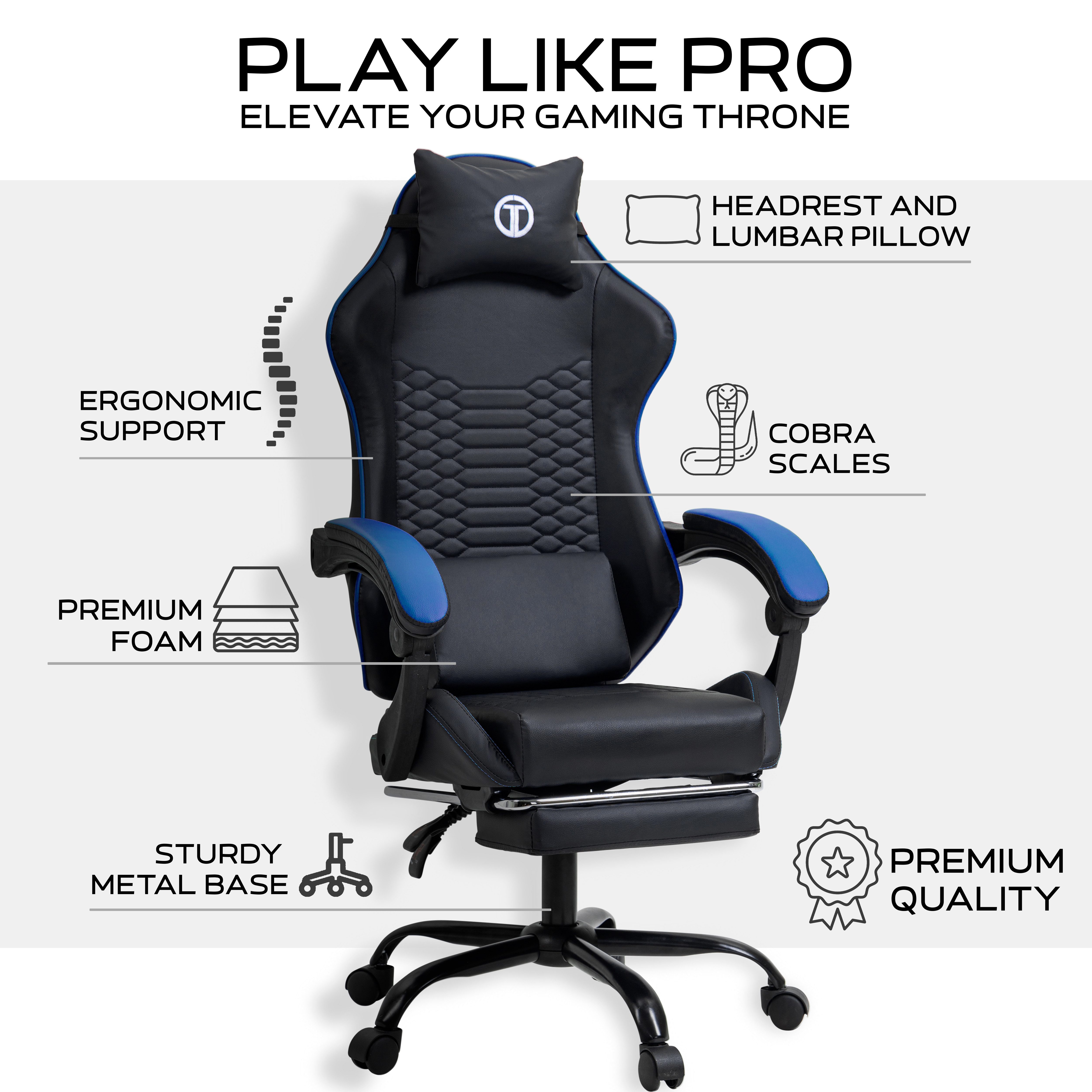 TITANO Gaming-Stuhl COBRA (Ergonomischer Bürostuhl mit günstig online kaufen