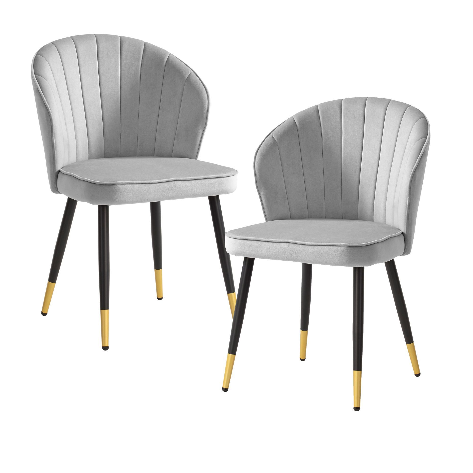 FINEBUY Esszimmerstuhl FB59818 (2er Set Samt günstig online kaufen