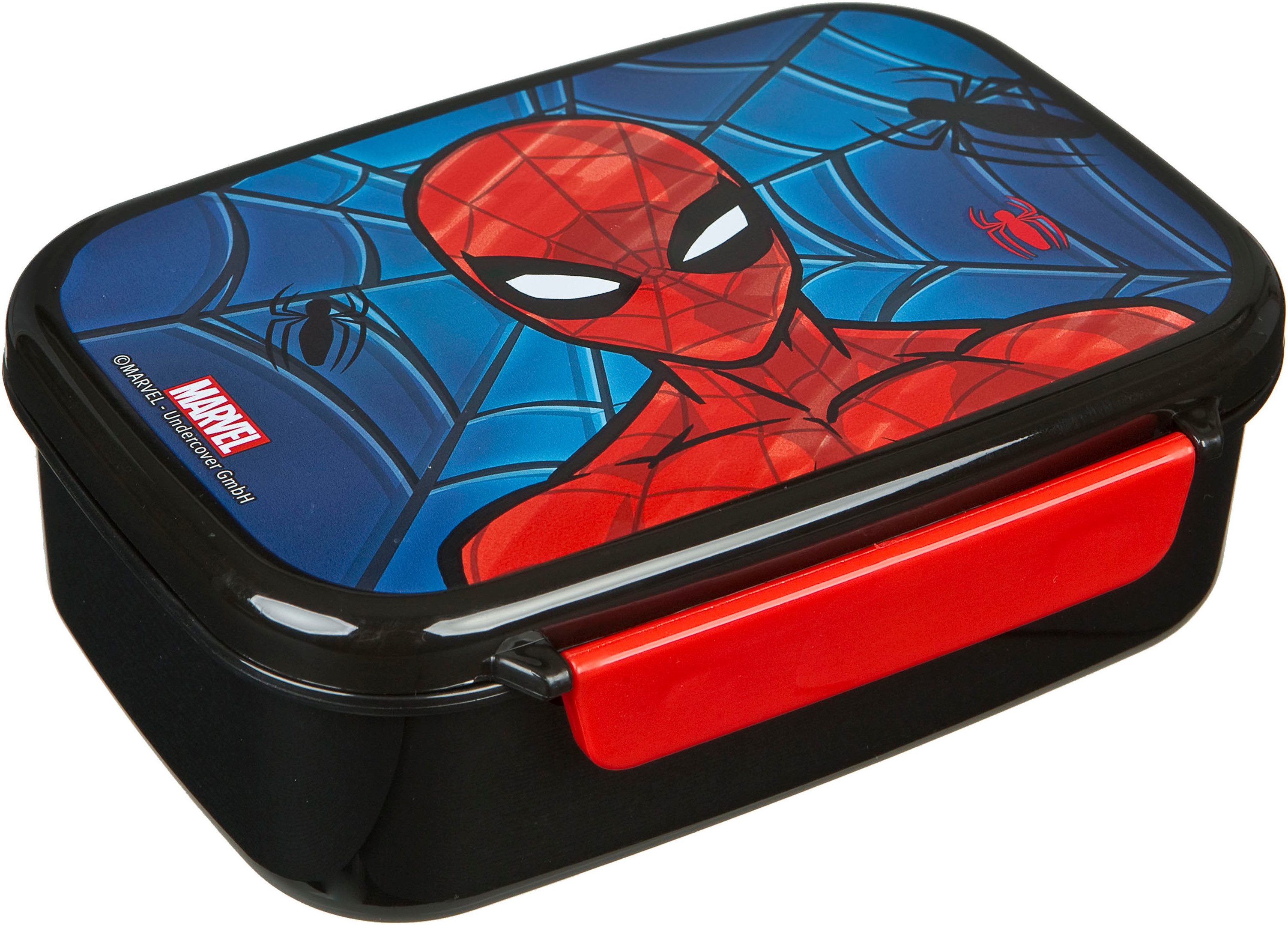 Scooli Lunchbox Spider-Man, (Set, 2-tlg), mit Trinkflasche