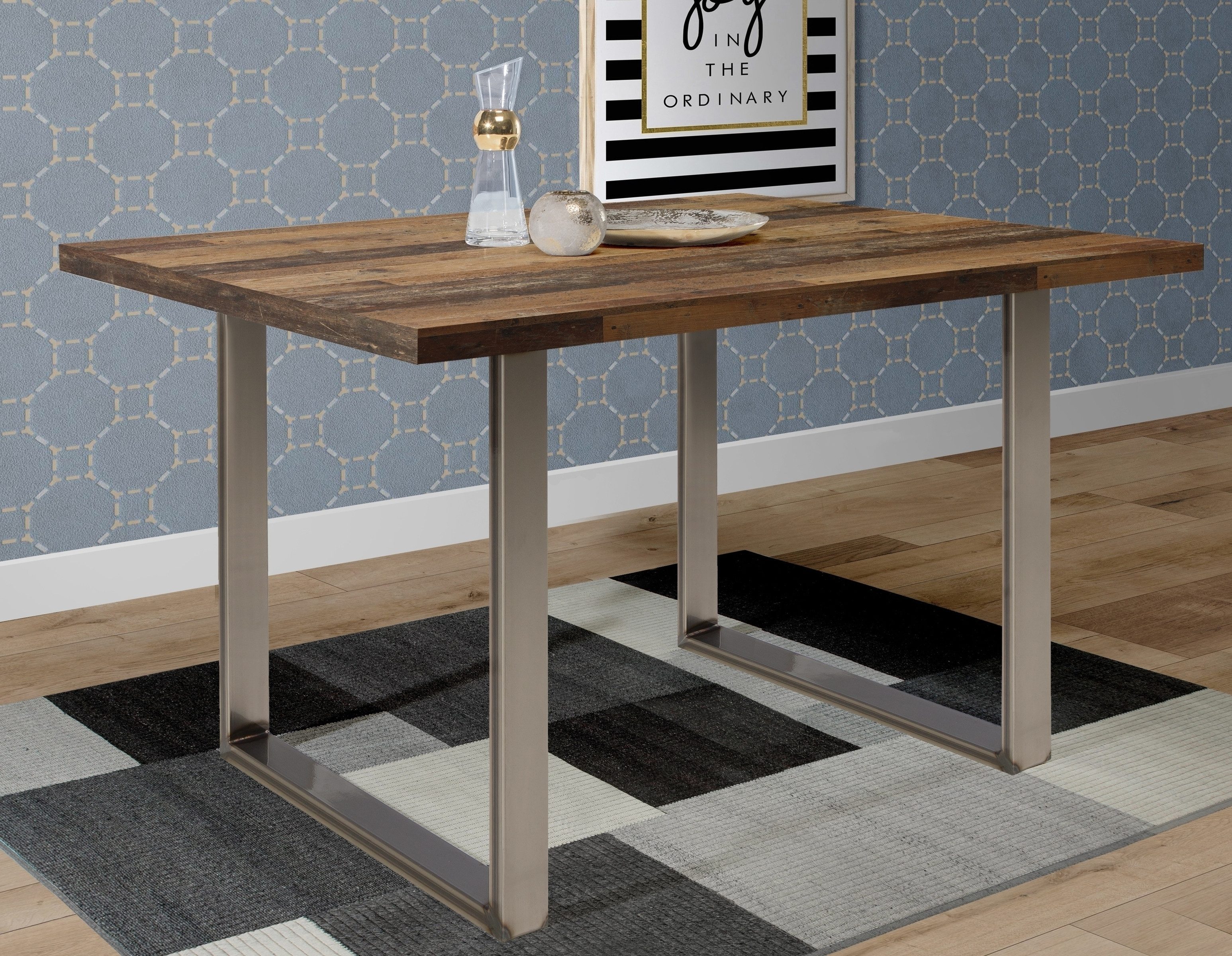 FORTE Esstischplatte in Old – Wood Vintage - 160x3,8x90cm (BxHxT)