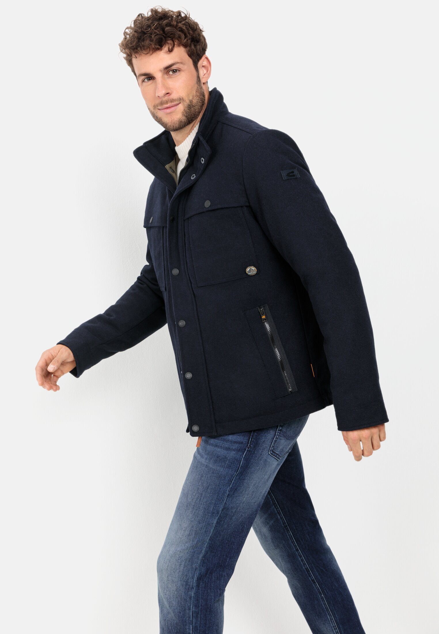 camel active Winterjacke mit einem Steppfutter Langarm