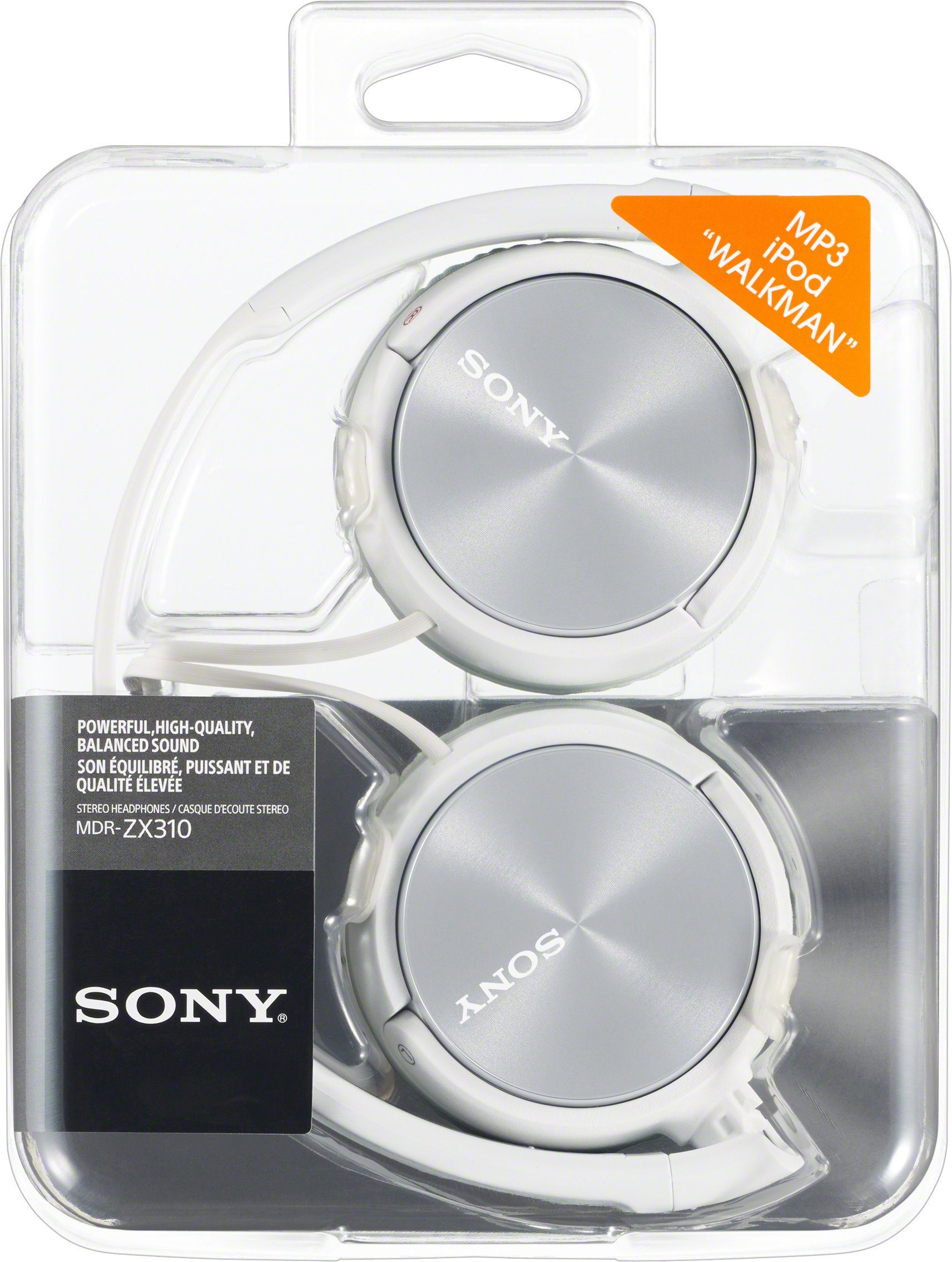 Sony weiß MDR-ZX310 Over-Ear-Kopfhörer