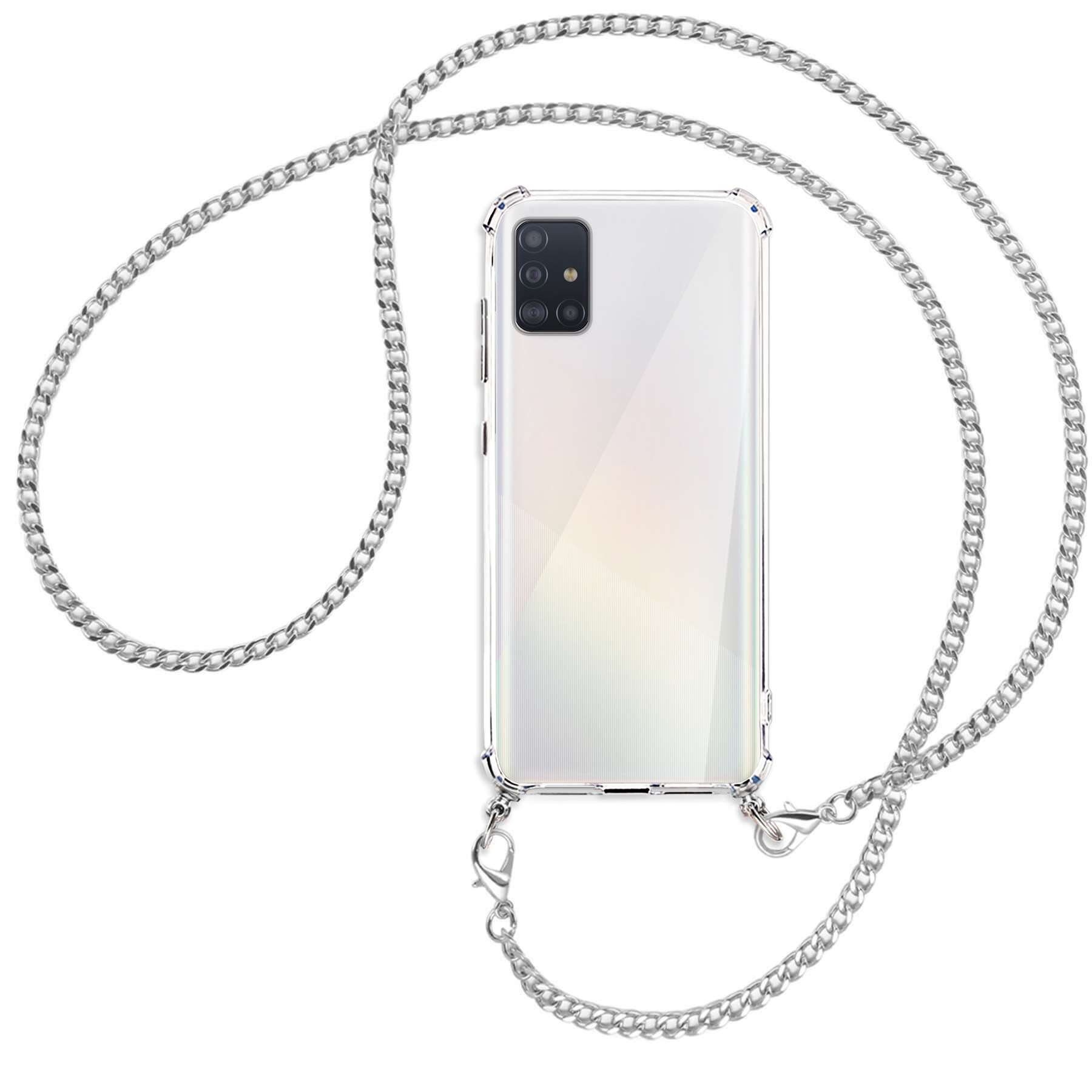 mtb more energy Handykette für Samsung Galaxy A51 (A515) [NC-106-MK], Umhängehülle mit Metallkette [NC-106-MK]
