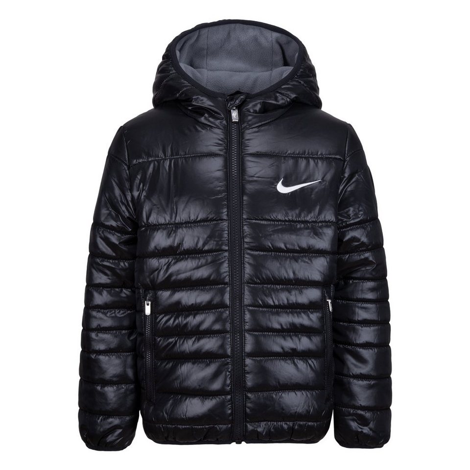 Nike Sportswear Steppjacke für Kinder, Elastische Bündchen am Saum und  hoher Kragen mit Kapuze